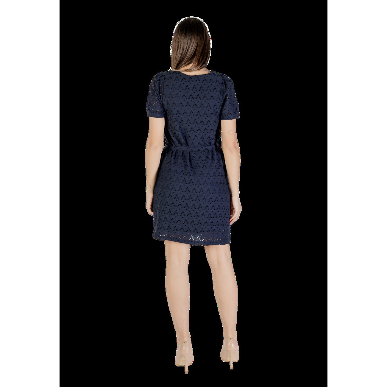 Vila Clothes Elegante Jurk Dames Blauw