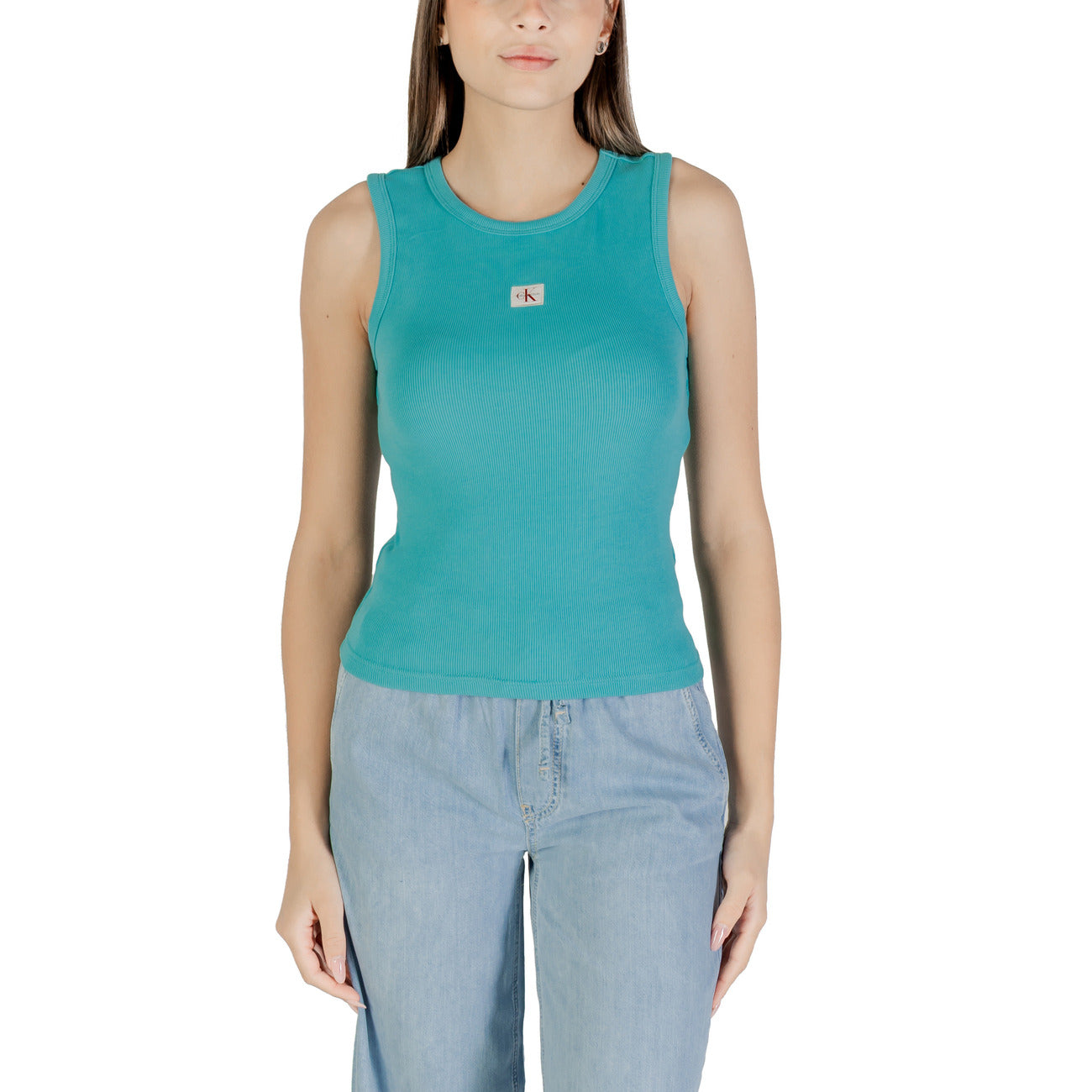 Guess Mouwloze Top Dames Beige