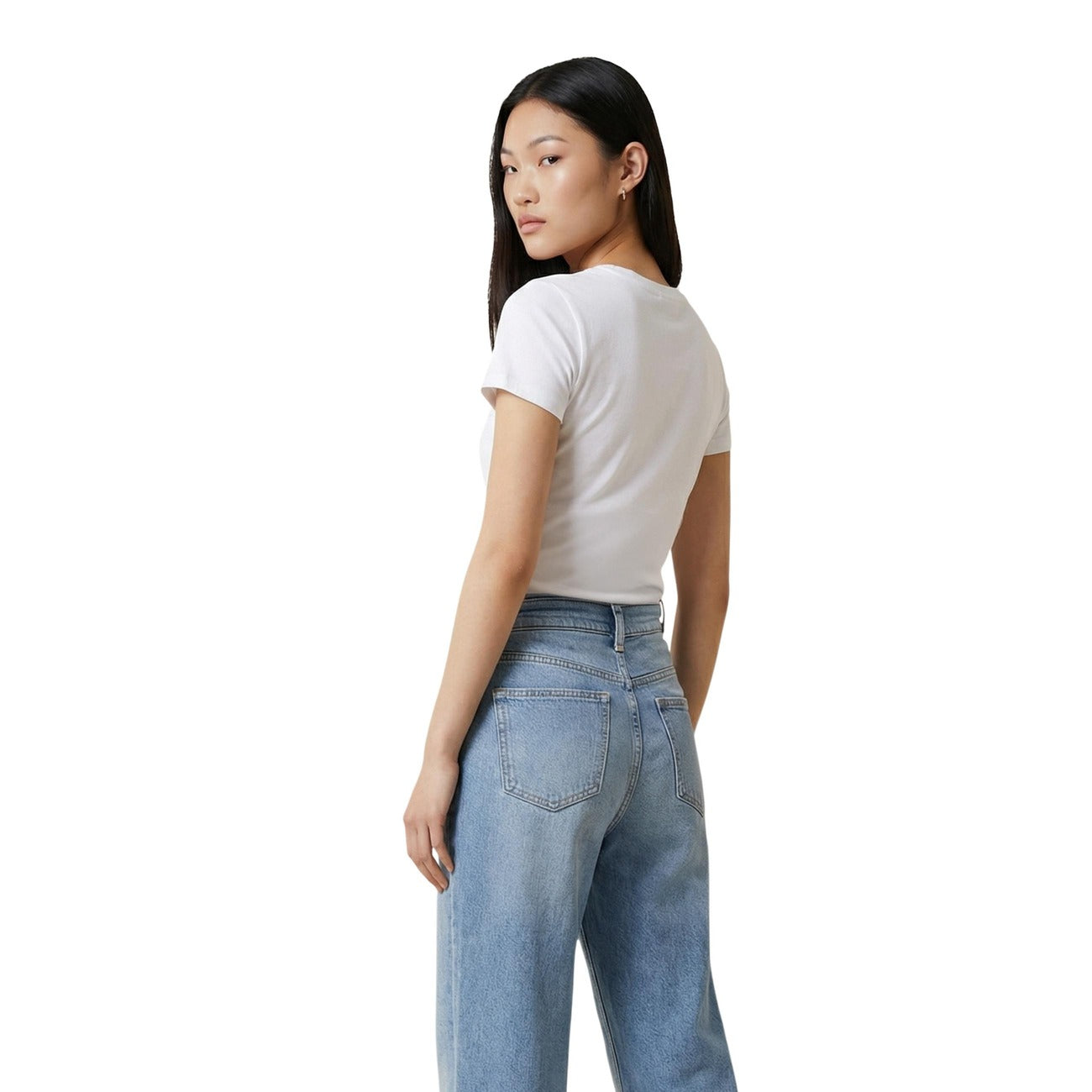 Calvin Klein Jeans T-shirt Dames Wit