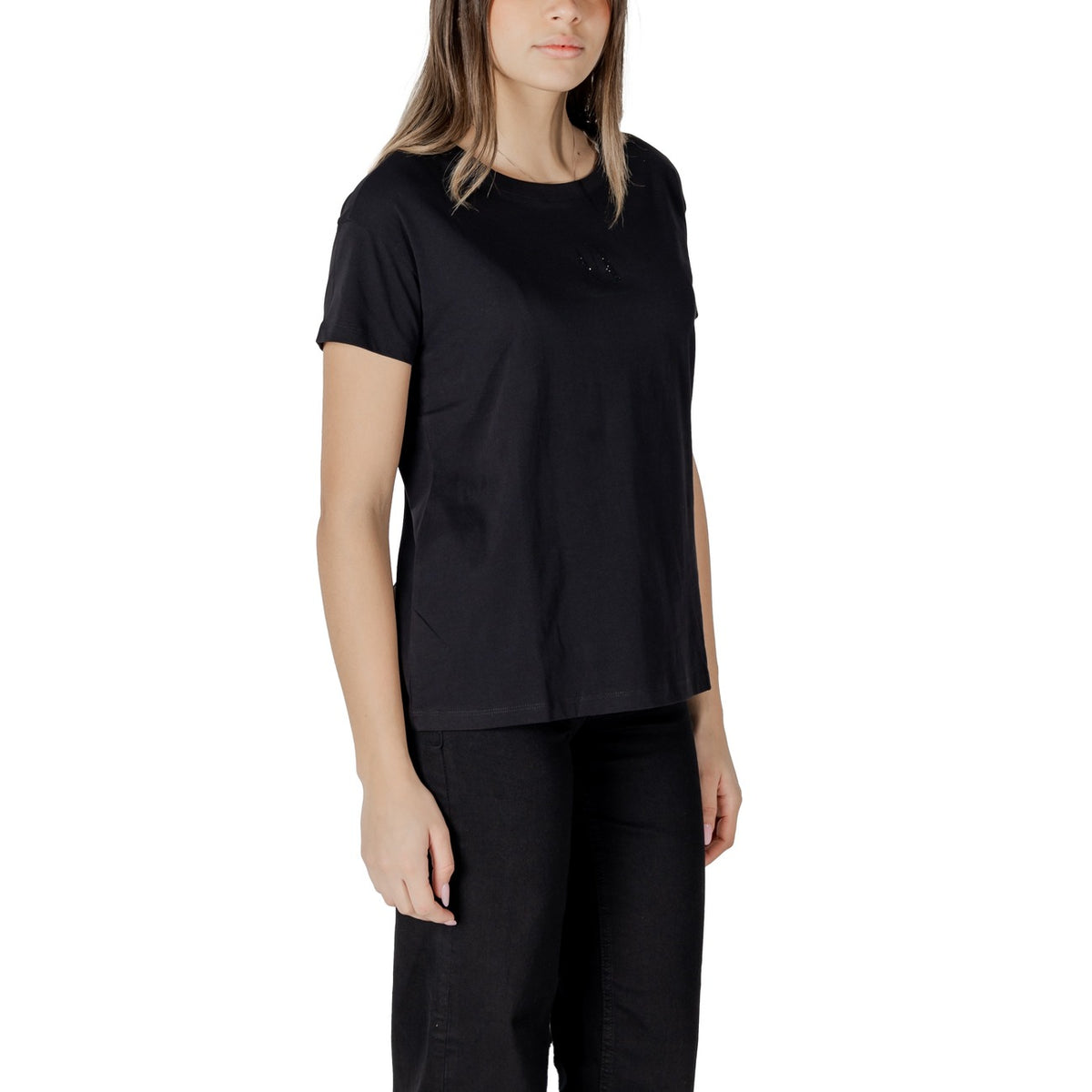 Armani Exchange T-shirt Dames Zwart