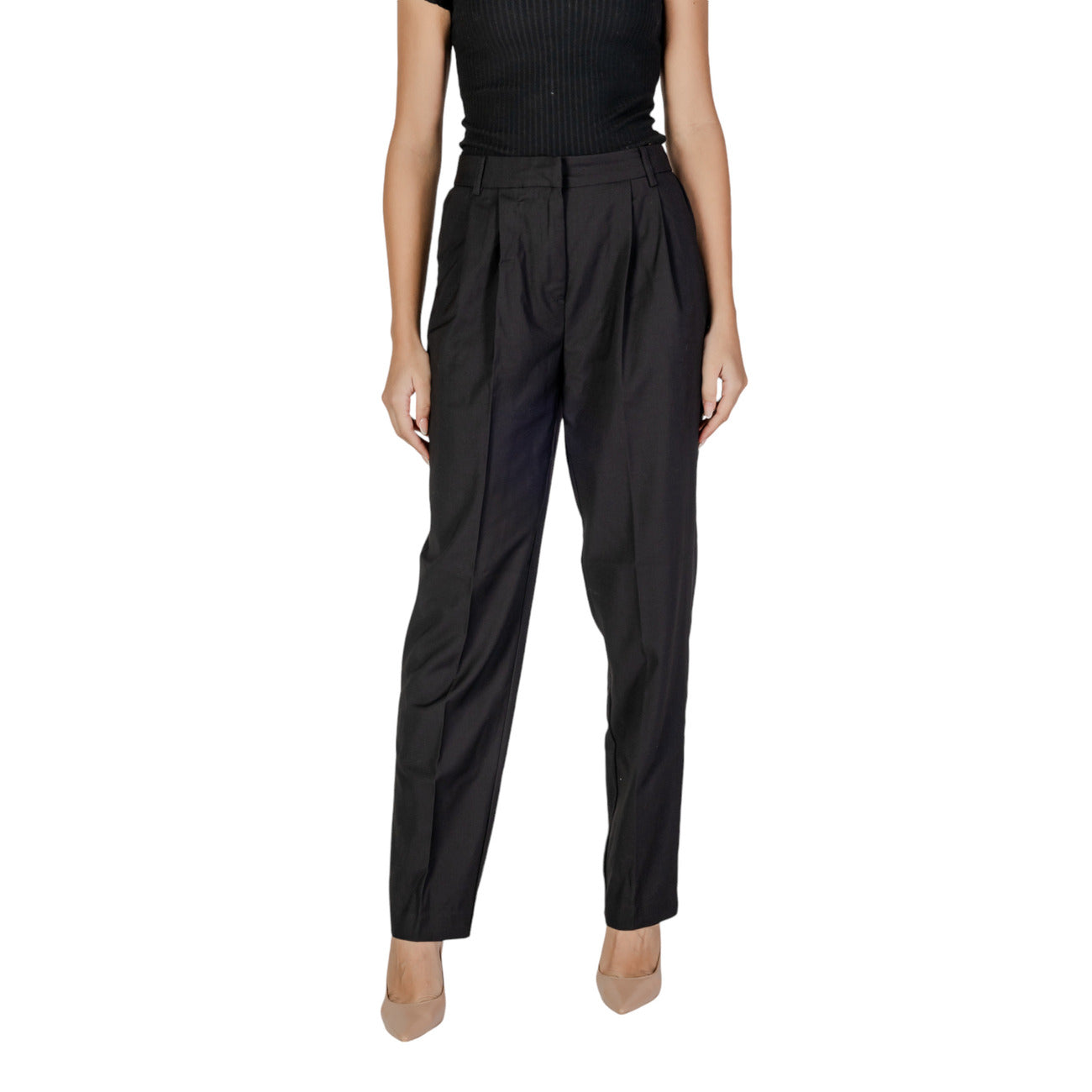 Vila Clothes Broek Dames Zwart