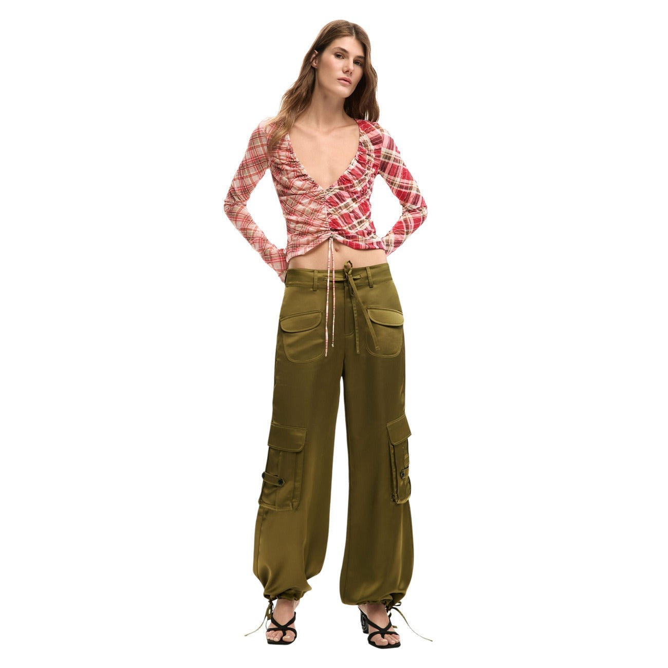 Desigual Broek Dames Groen