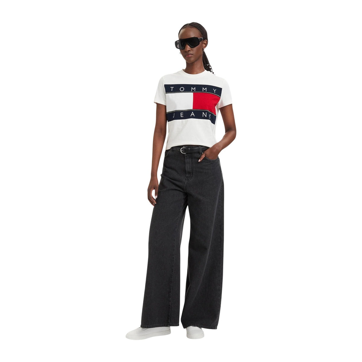 Tommy Hilfiger Jeans T-shirt Dames Wit