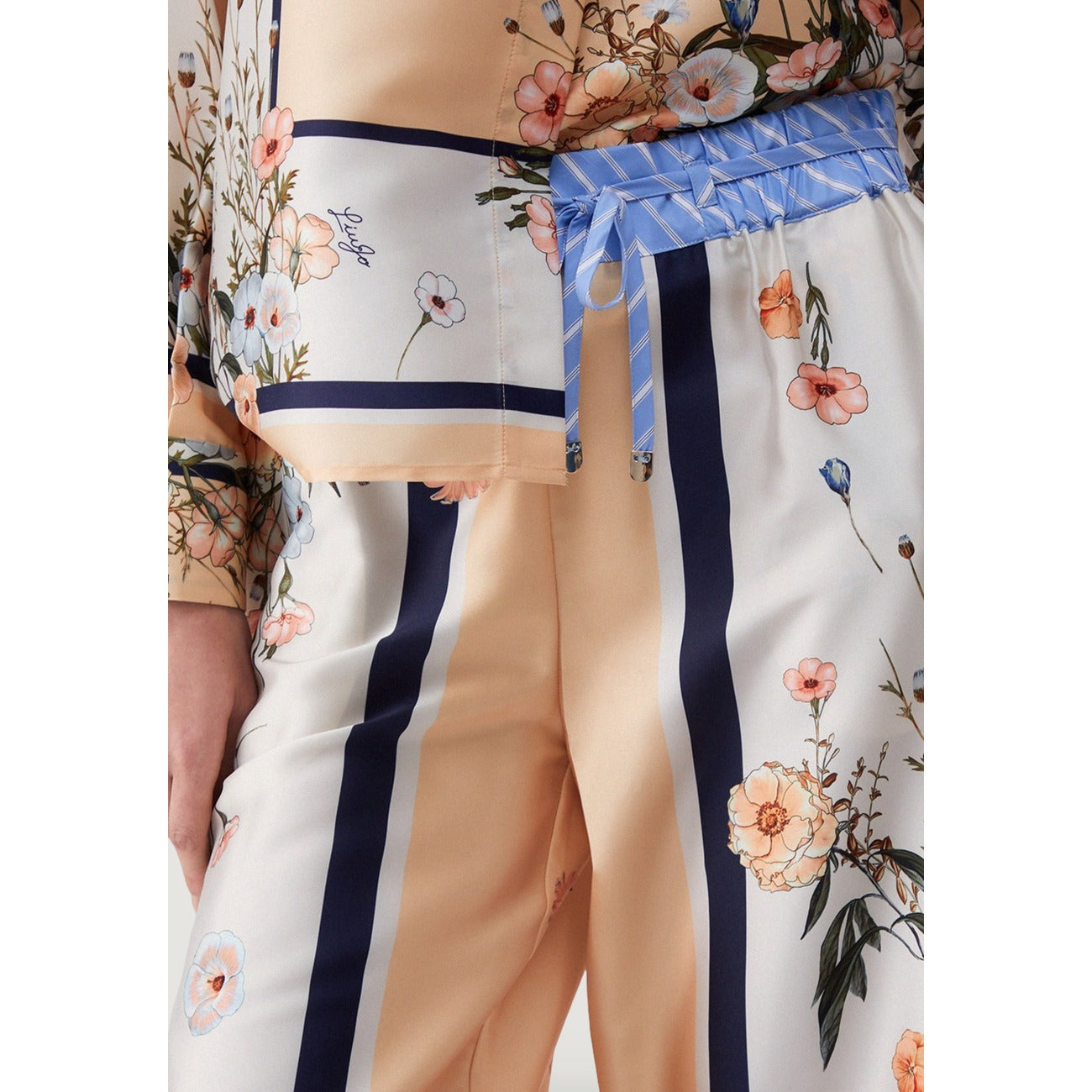 Liu Jo Bloemen Broek Dames Zalmroze