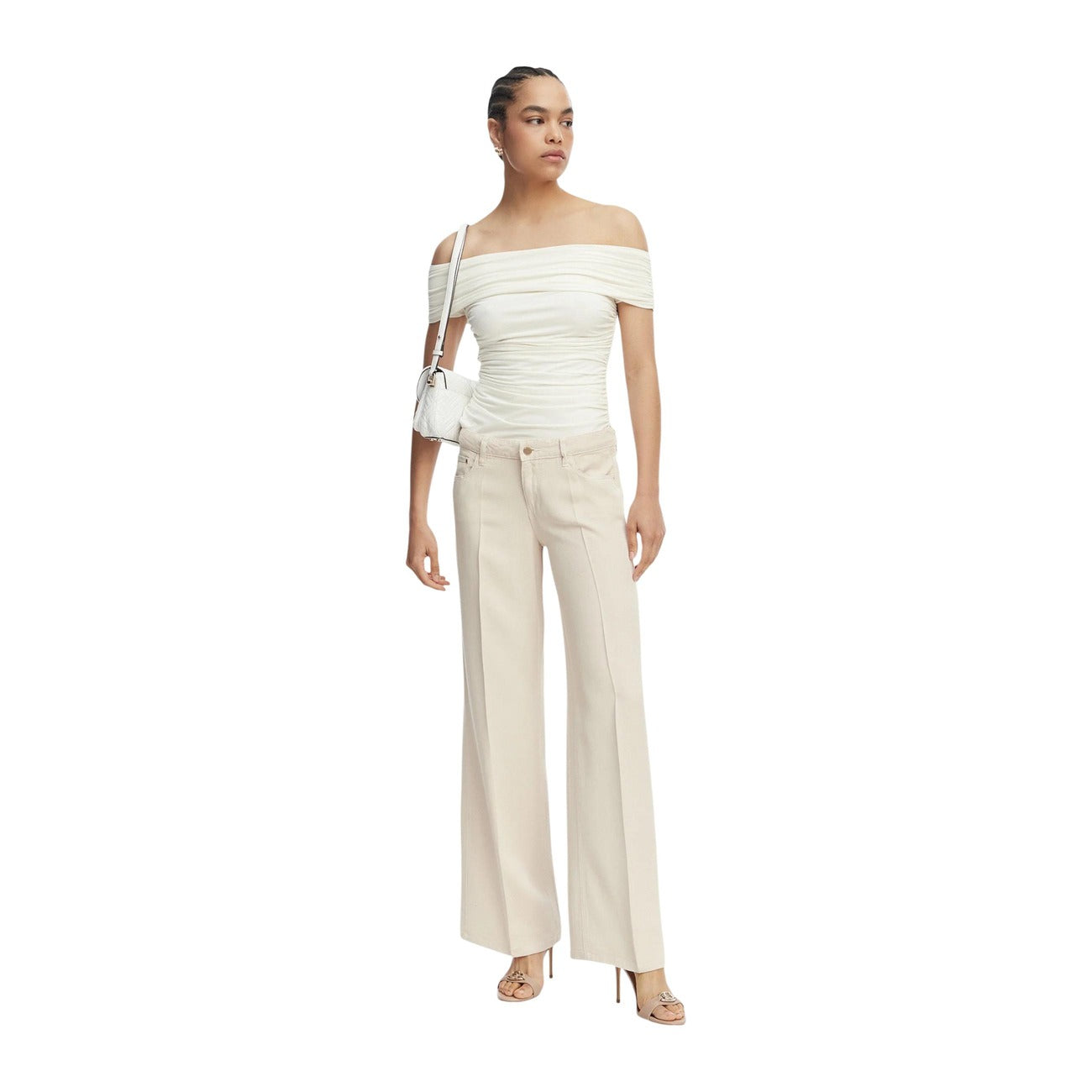 Guess Broek Dames Beige