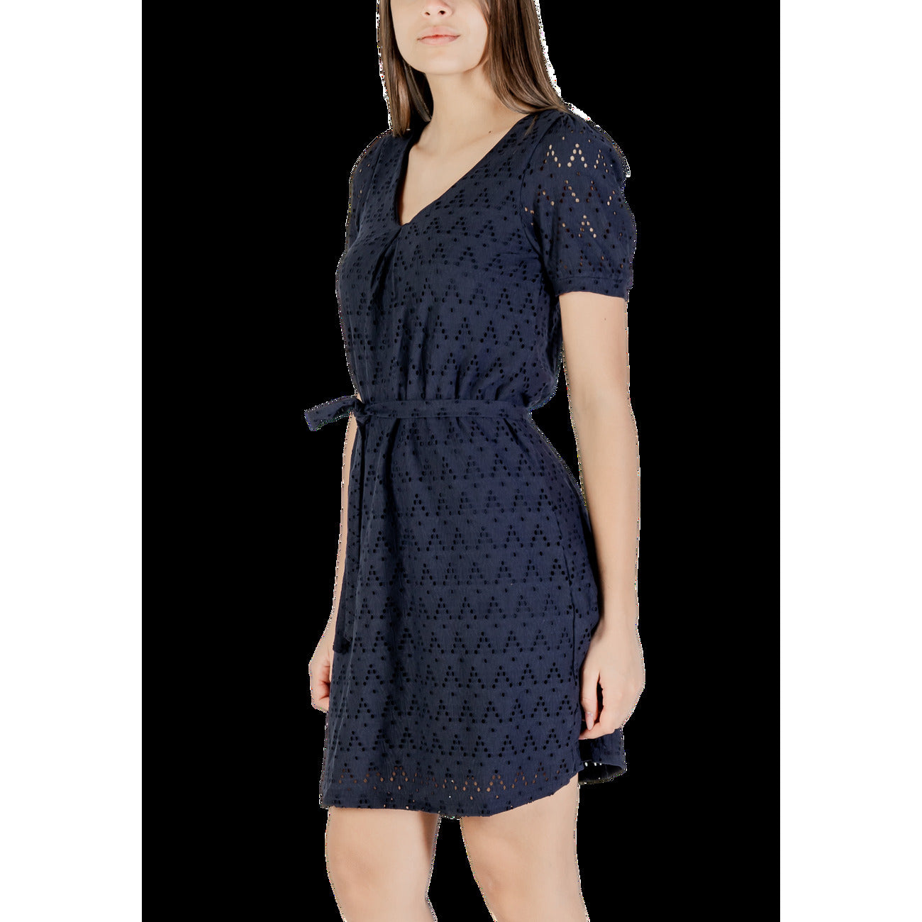 Vila Clothes Elegante Jurk Dames Blauw