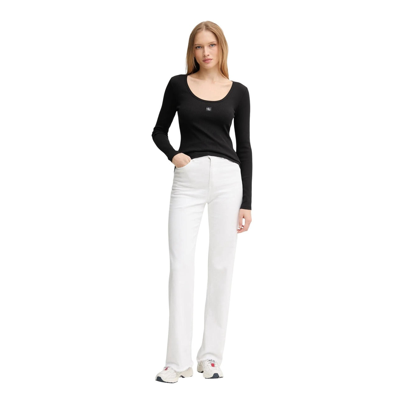 Calvin Klein Jeans T-shirt Dames Zwart