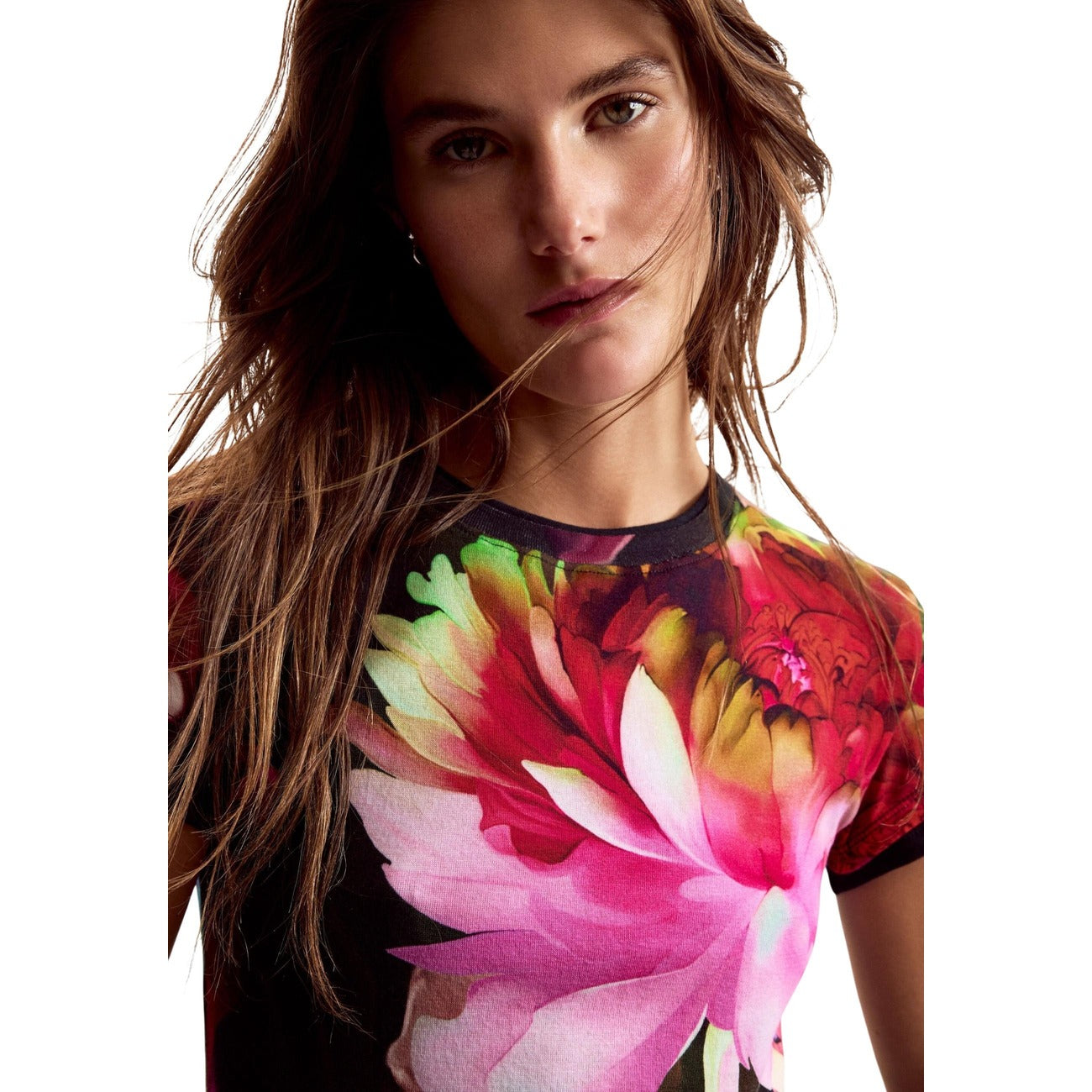 Desigual T-shirt Dames Blauw