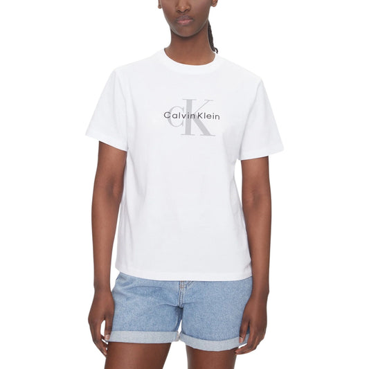 Calvin Klein Jeans Print T-shirt Dames Blauw