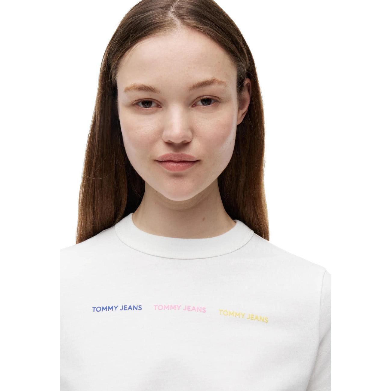 Tommy Hilfiger Jeans T-shirt Dames Wit