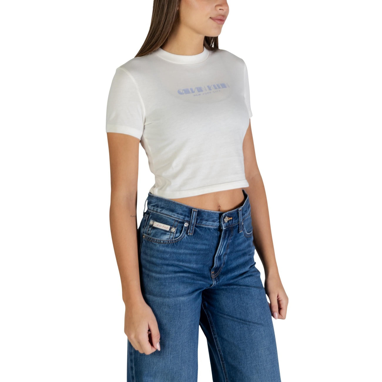 Calvin Klein Jeans T-shirt Dames Wit