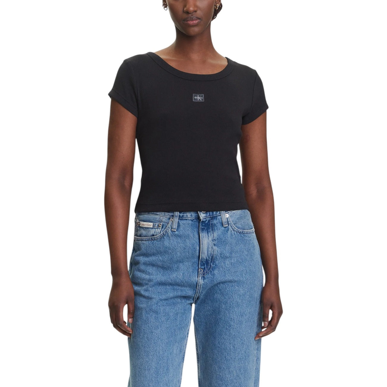 Calvin Klein Jeans T-shirt Dames Zwart