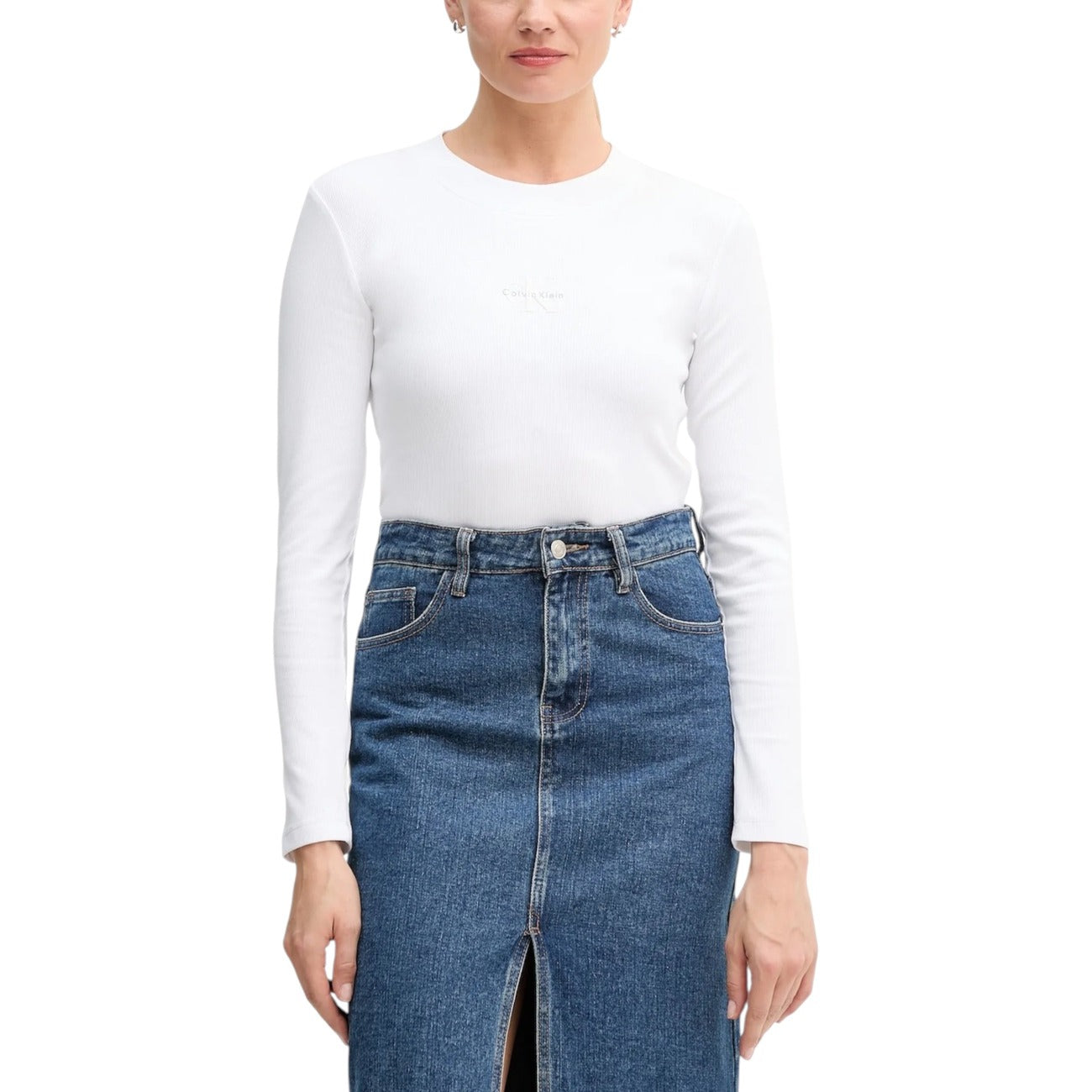 Calvin Klein Jeans Trui Dames Wijnrood