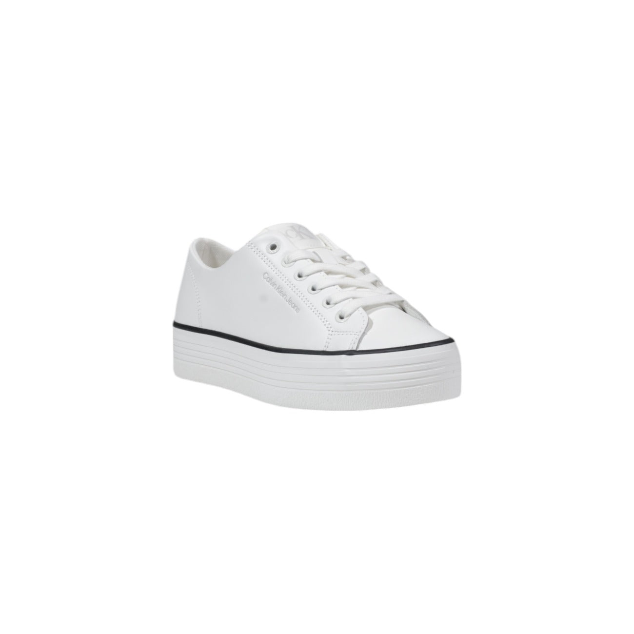 Calvin Klein Jeans Sneakers Dames Wit Leer