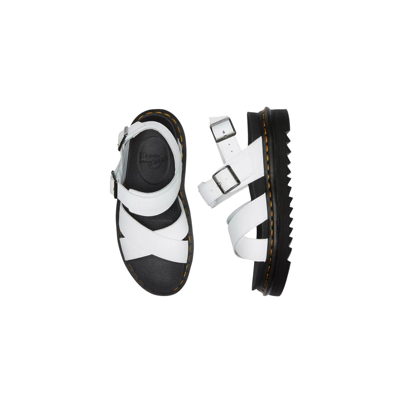 Dr. Martens Sandalen Dames Wit Leer