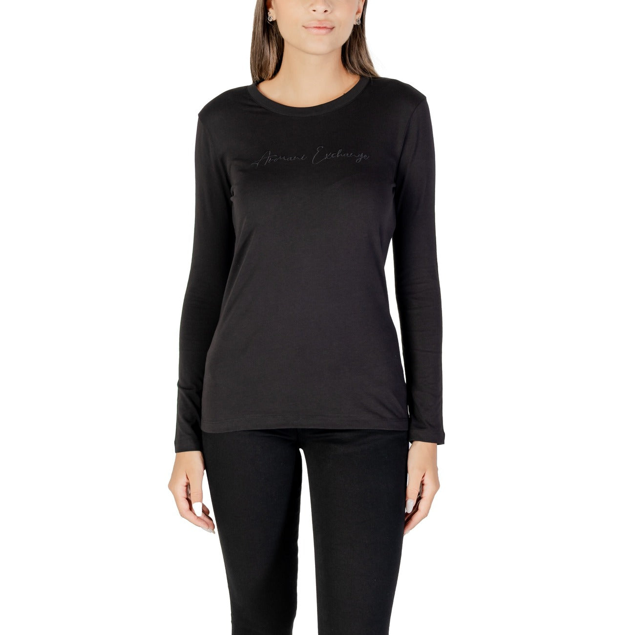 Armani Exchange T-shirt Dames Zwart