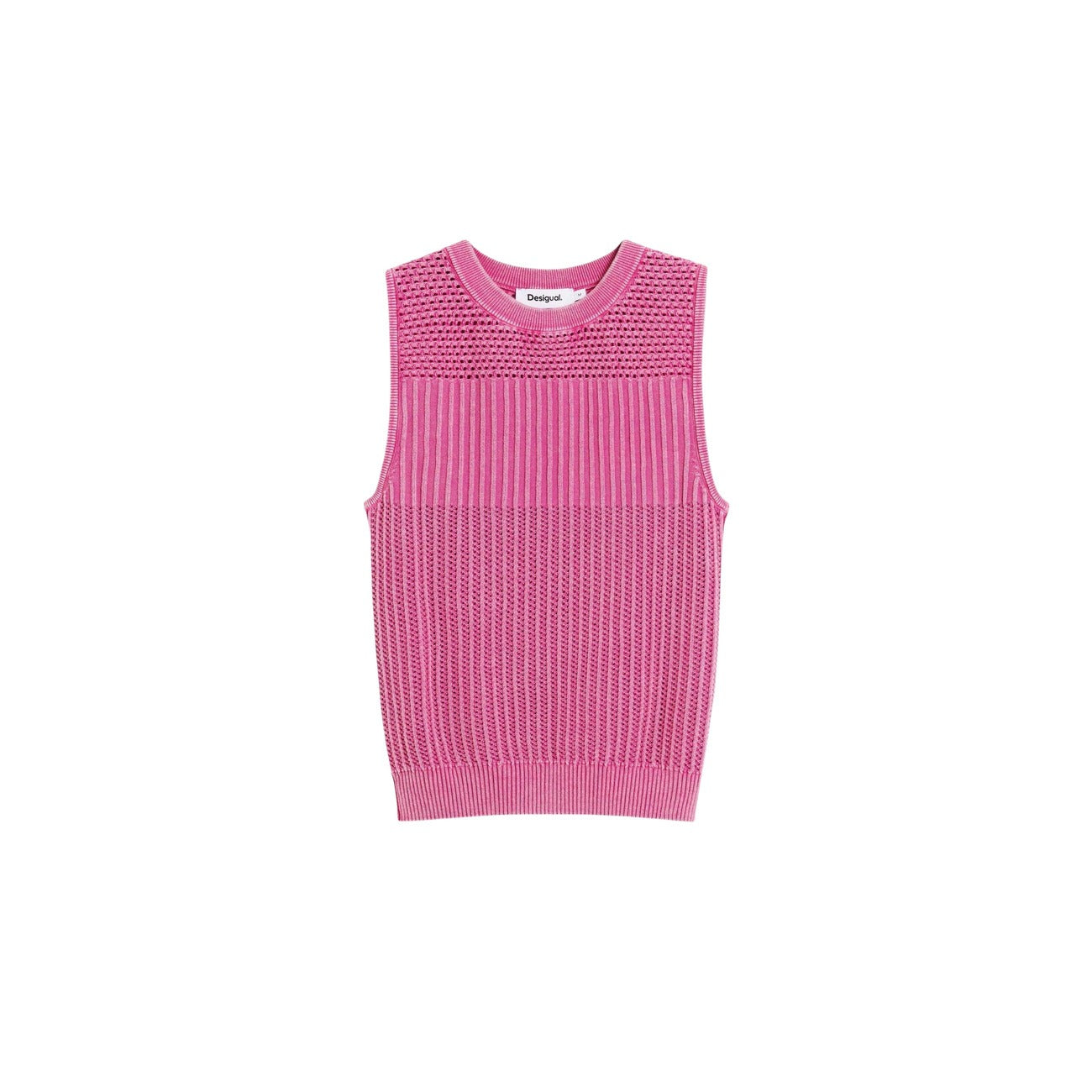 Desigual Mouwloze Top Dames Fuchsia