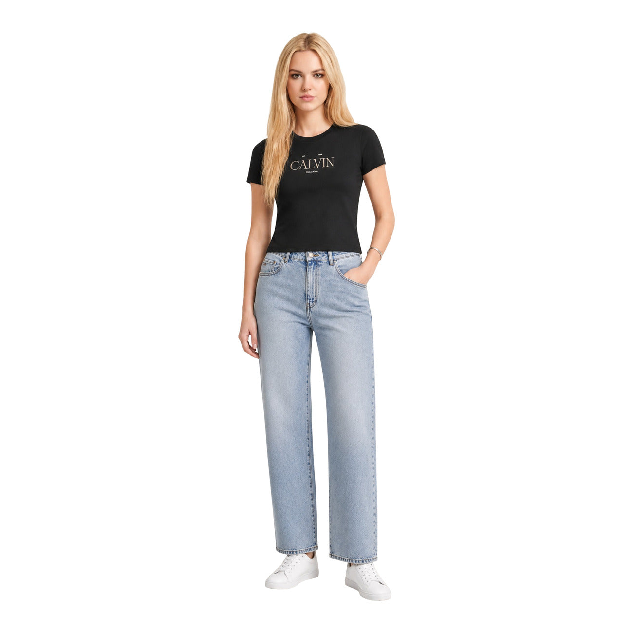 Calvin Klein Jeans T-shirt Dames Zwart