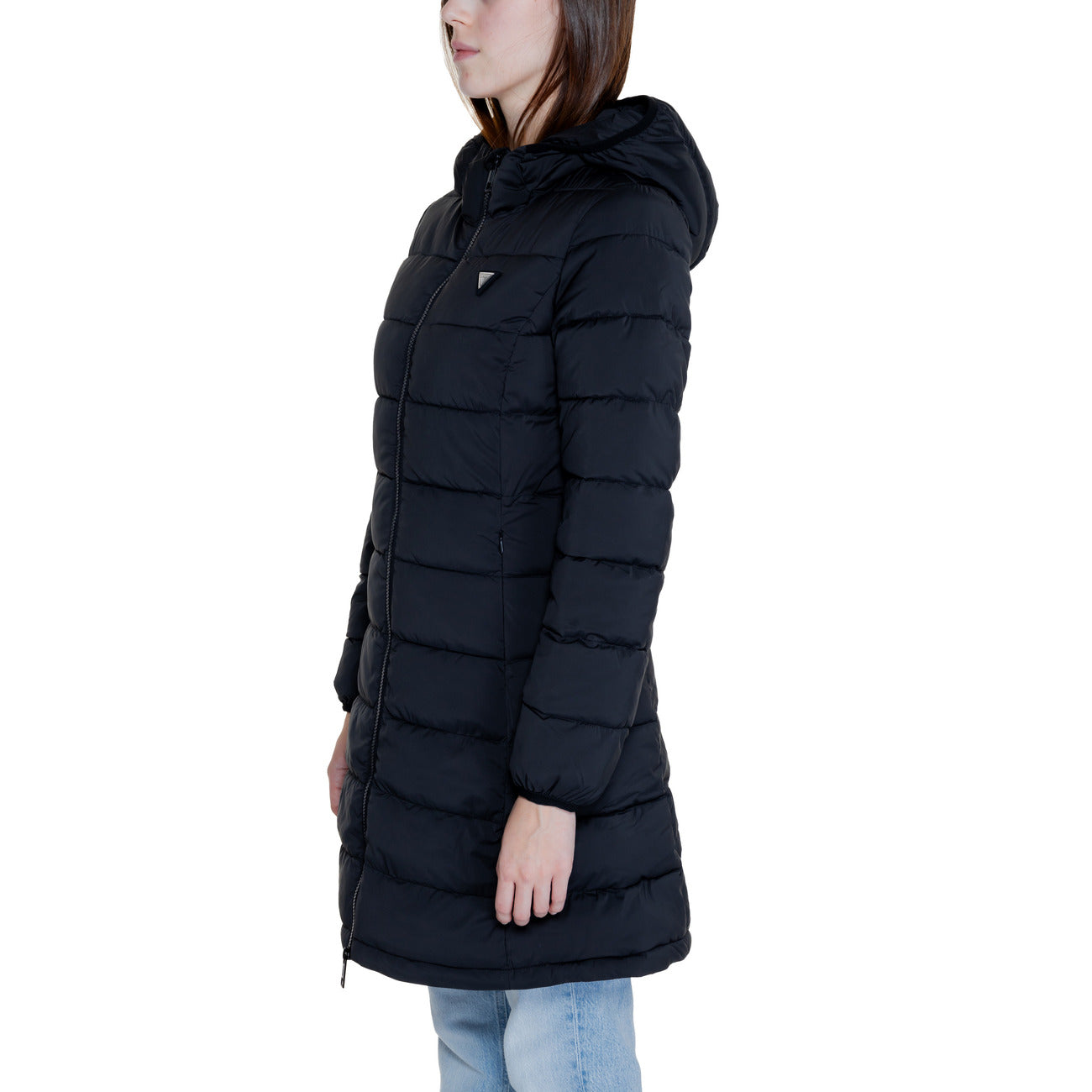 Guess Windjack Dames Zwart Capuchon