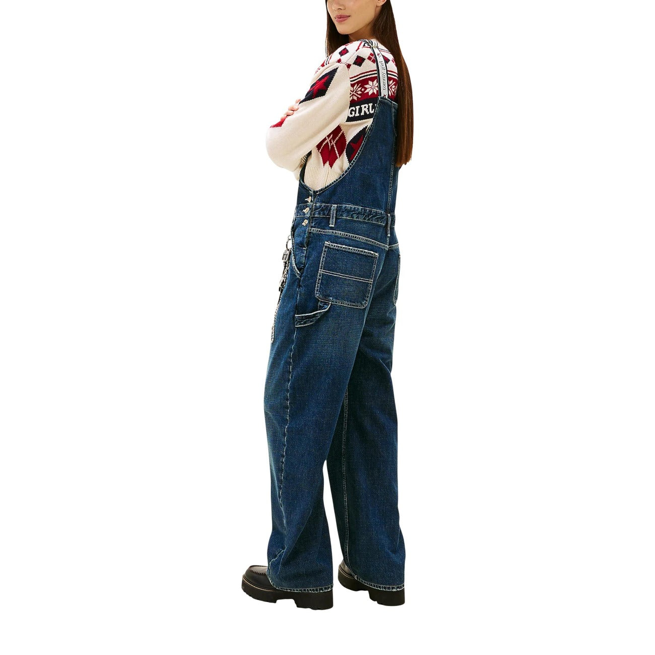 Tommy Hilfiger Jeans Jumpsuit Dames Blauw