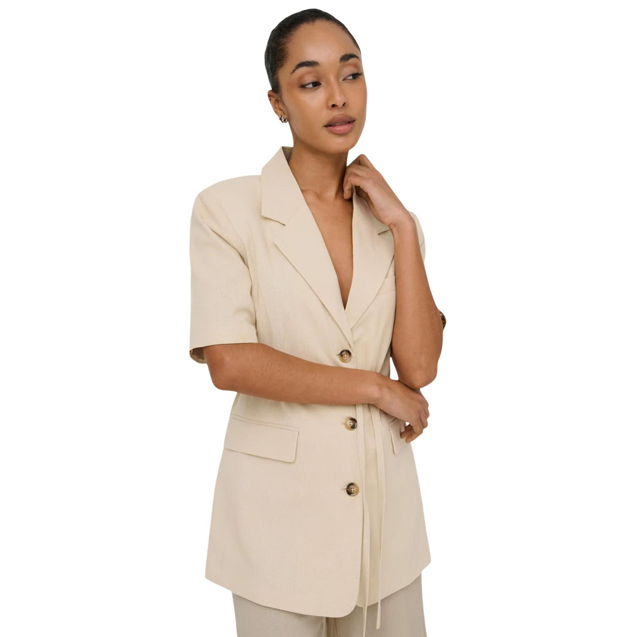 Jacqueline De Yong Blazer Dames Beige