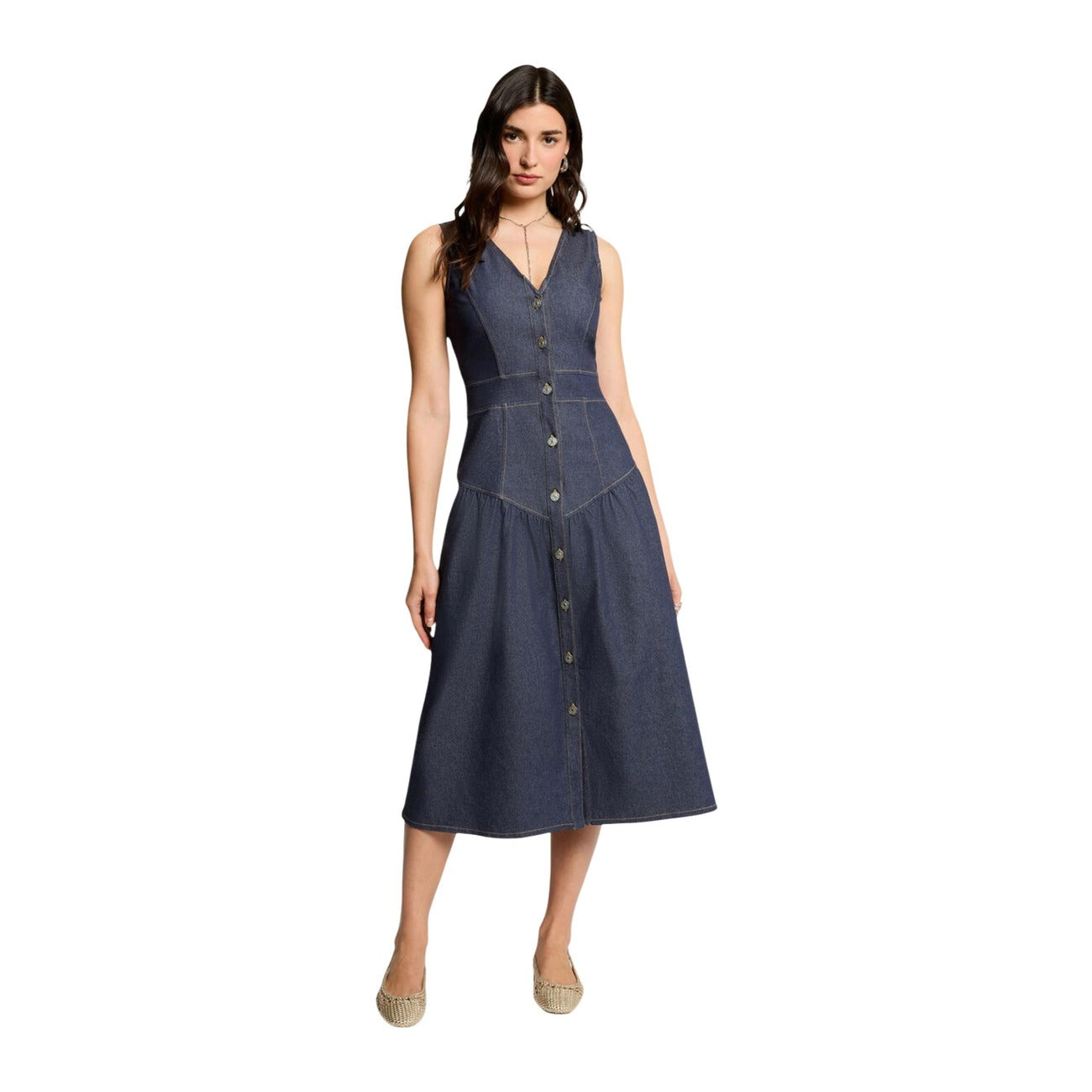 Morgan De Toi Elegante Jurk Dames Blauw