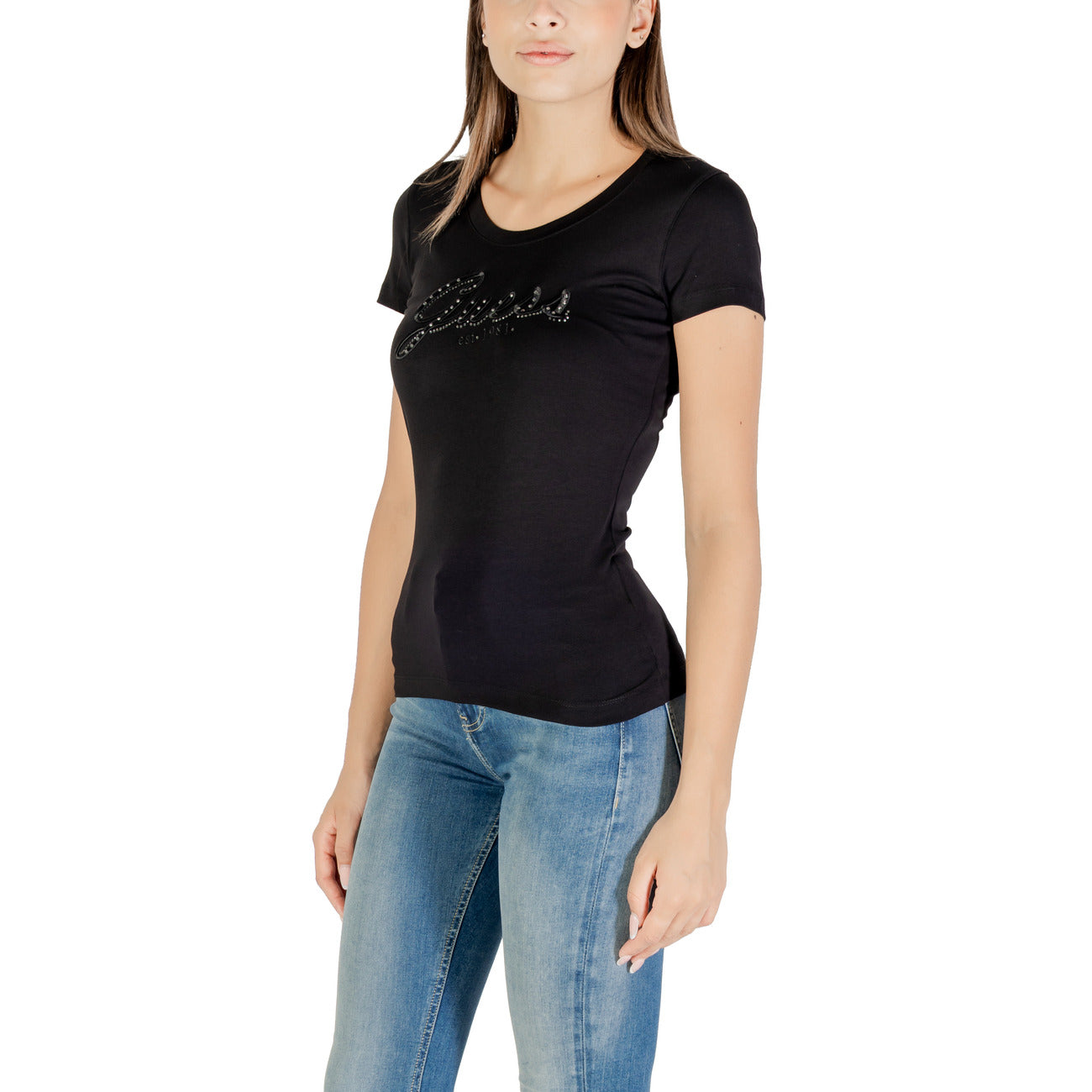 Guess T-shirt Dames Zwart