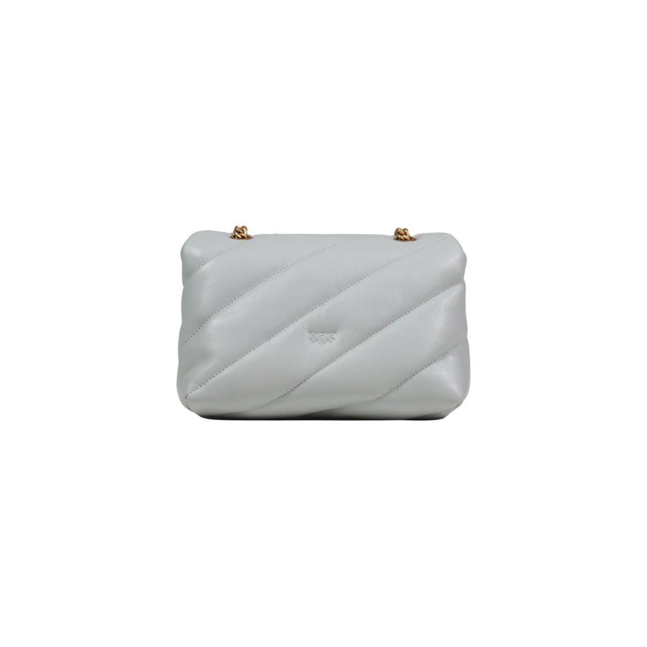 Pinko Leren Handtas Dames Grijs