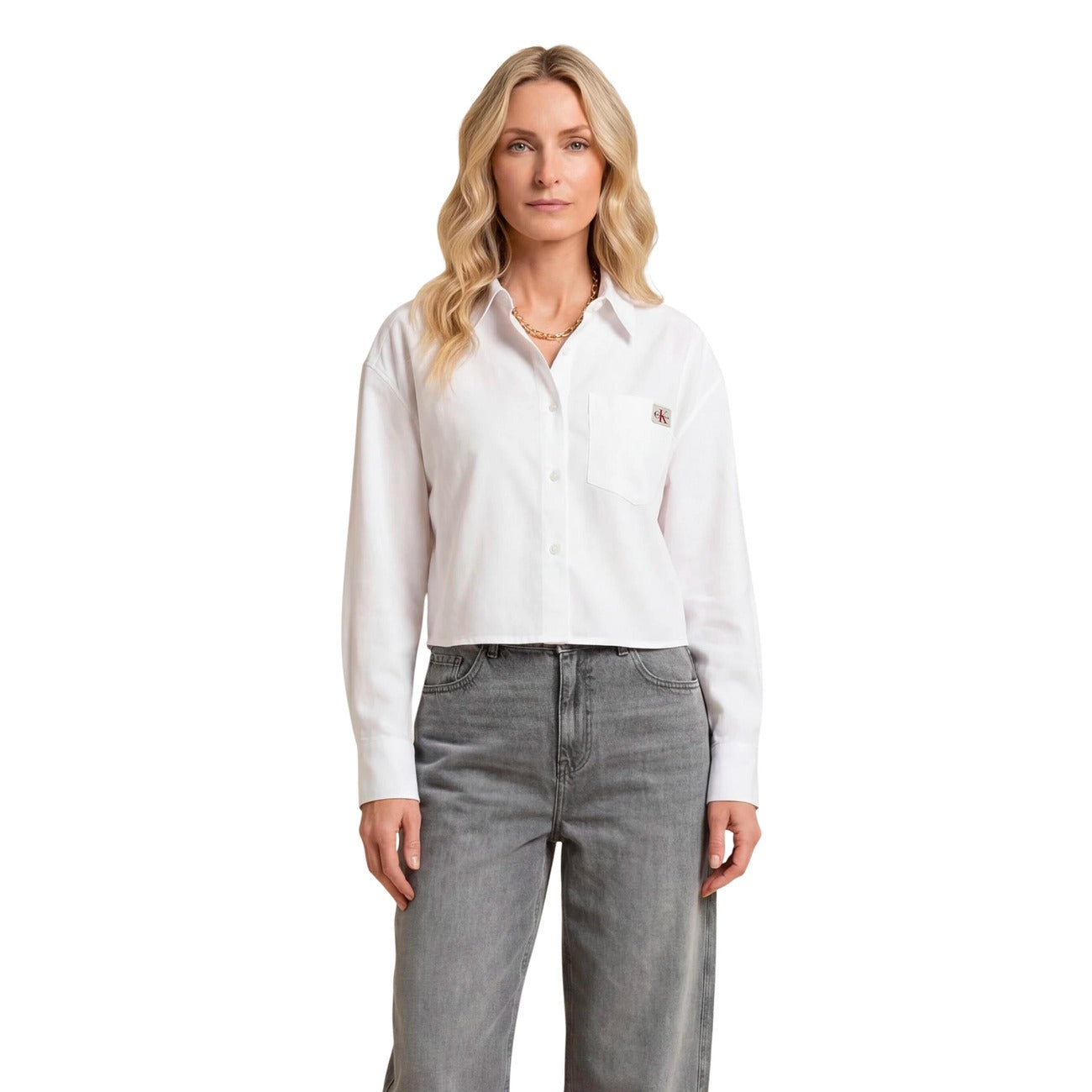 Calvin Klein Jeans Shirt Dames Wit