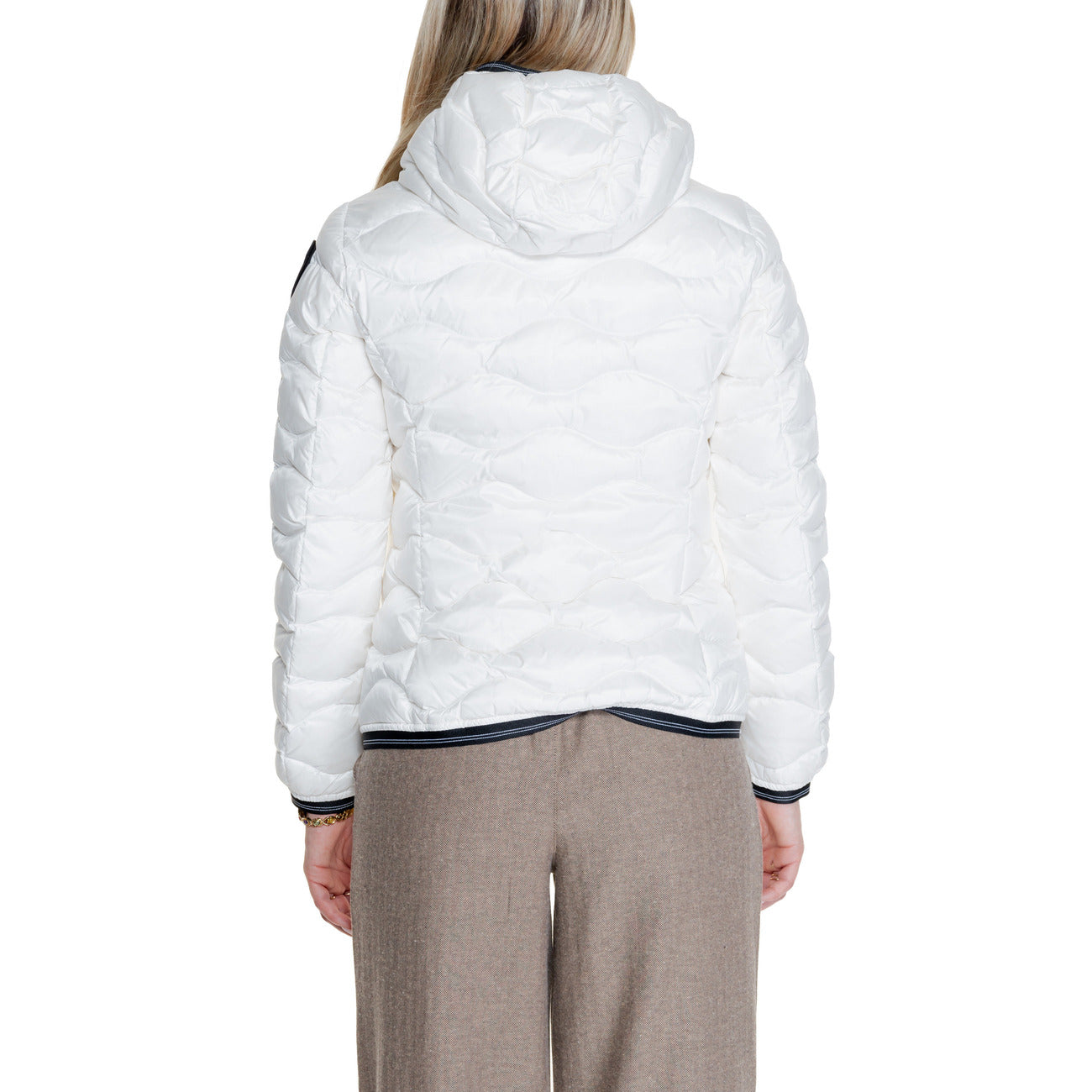 Blauer Windjack Dames Wit – Hoge Hals & 100% Polyamide