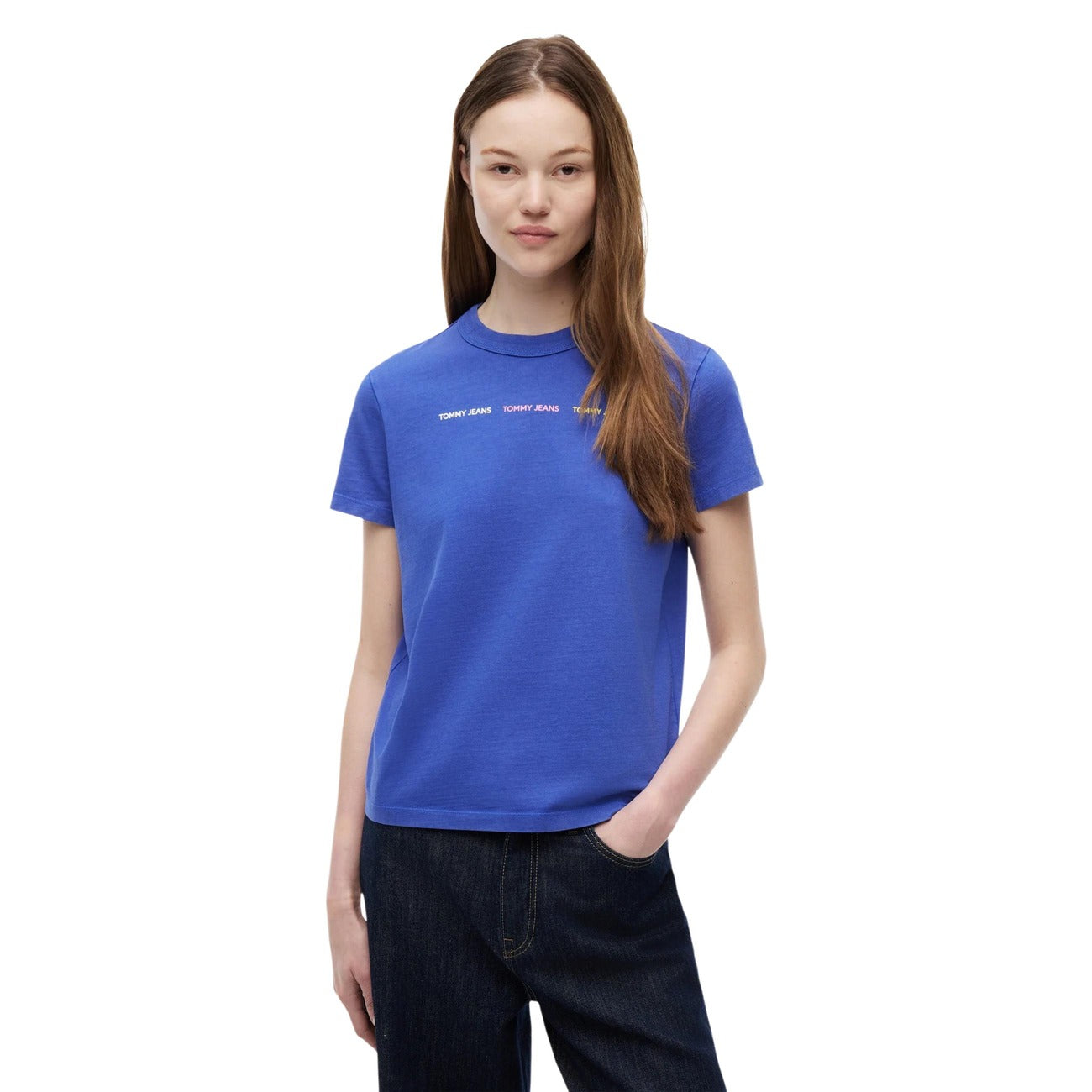 Tommy Hilfiger Jeans T-shirt Dames Bluaw