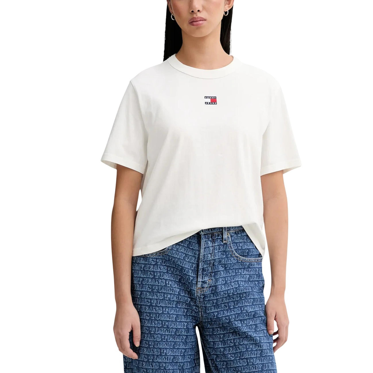 Tommy Hilfiger Jeans T-shirt Dames Wit