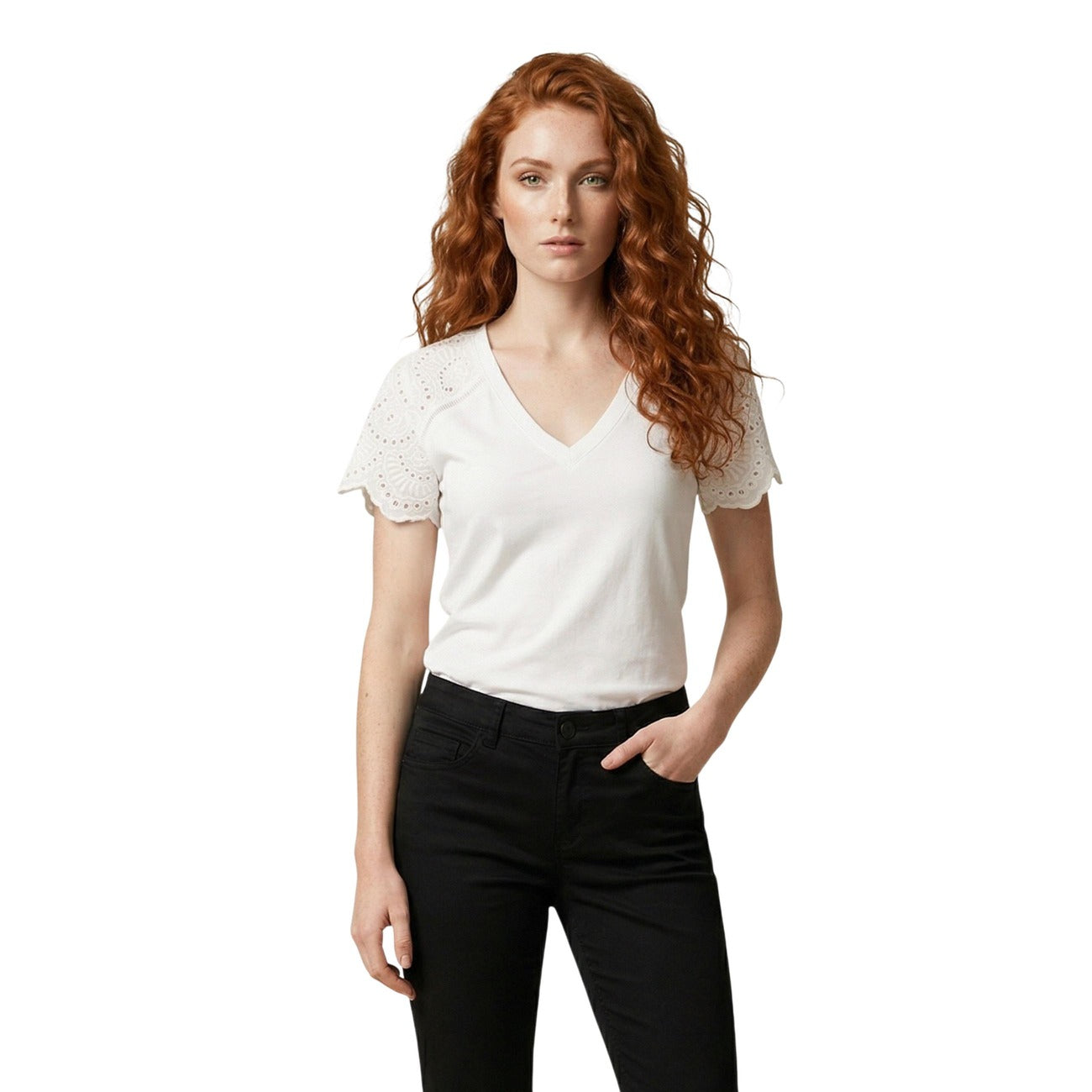 Morgan De Toi T-shirt Dames Wit