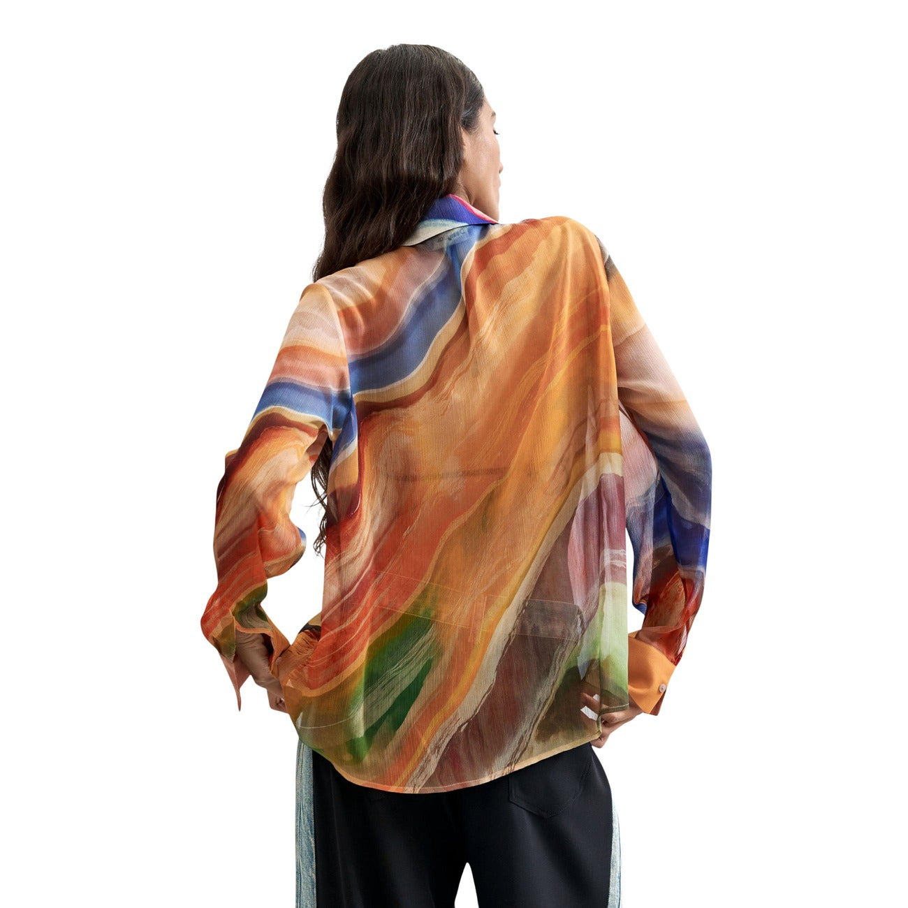 Desigual Bloes Dames Oranje