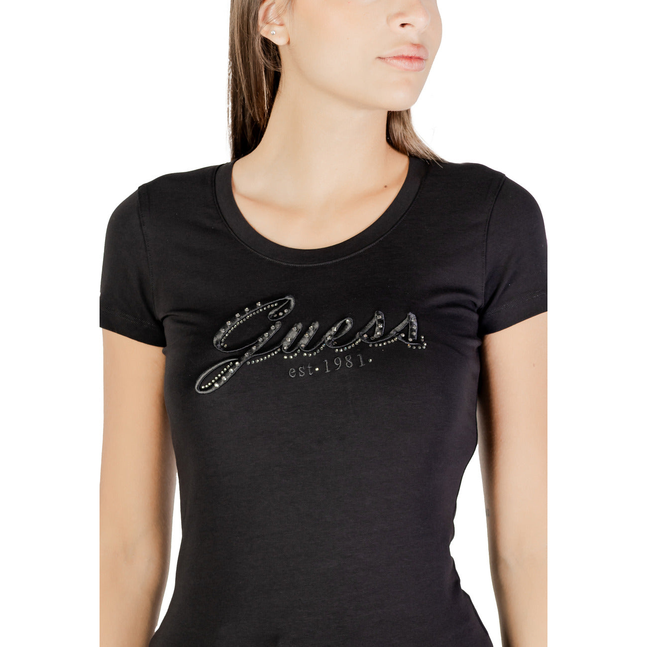 Guess T-shirt Dames Zwart