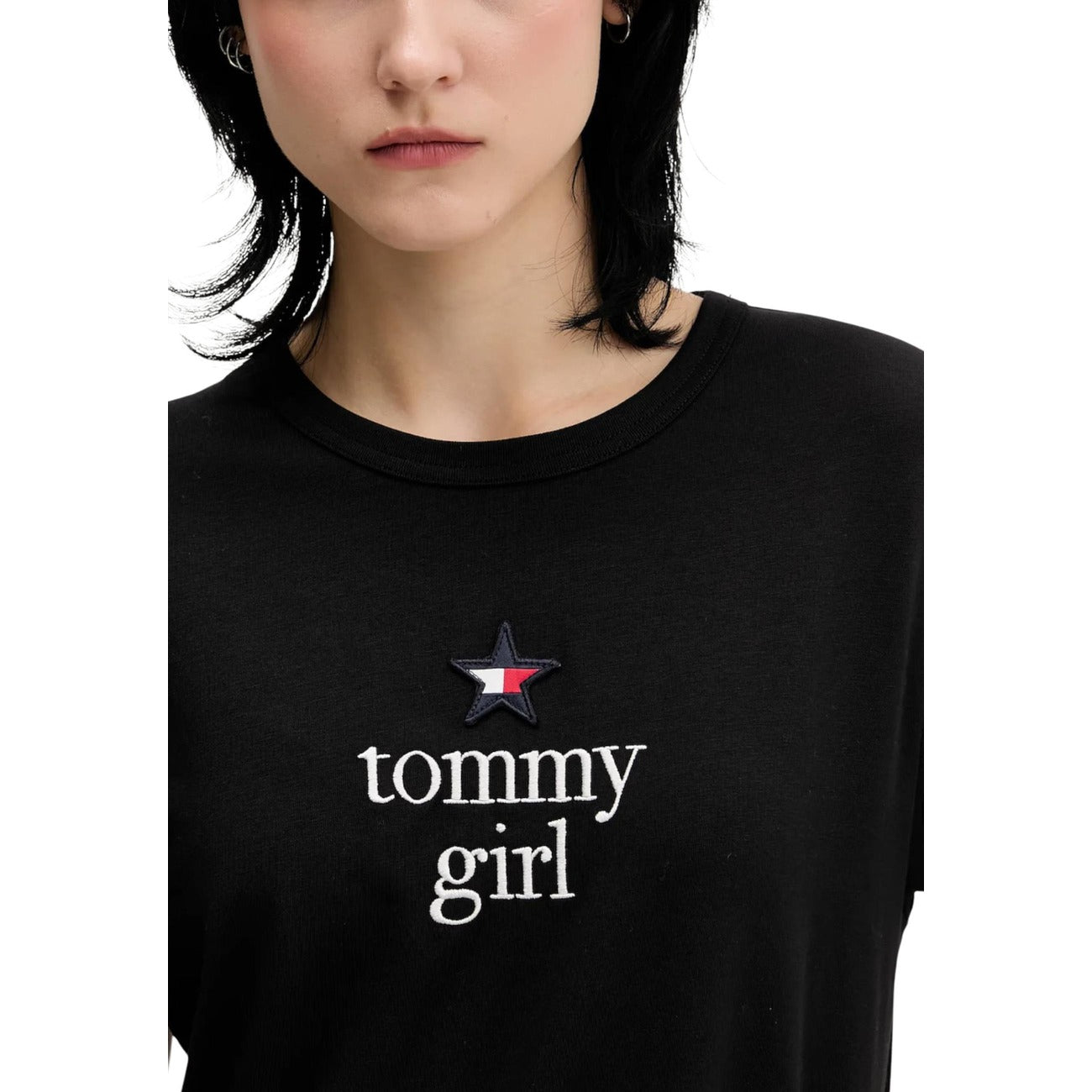 Tommy Hilfiger Jeans T-shirt Dames Zwart