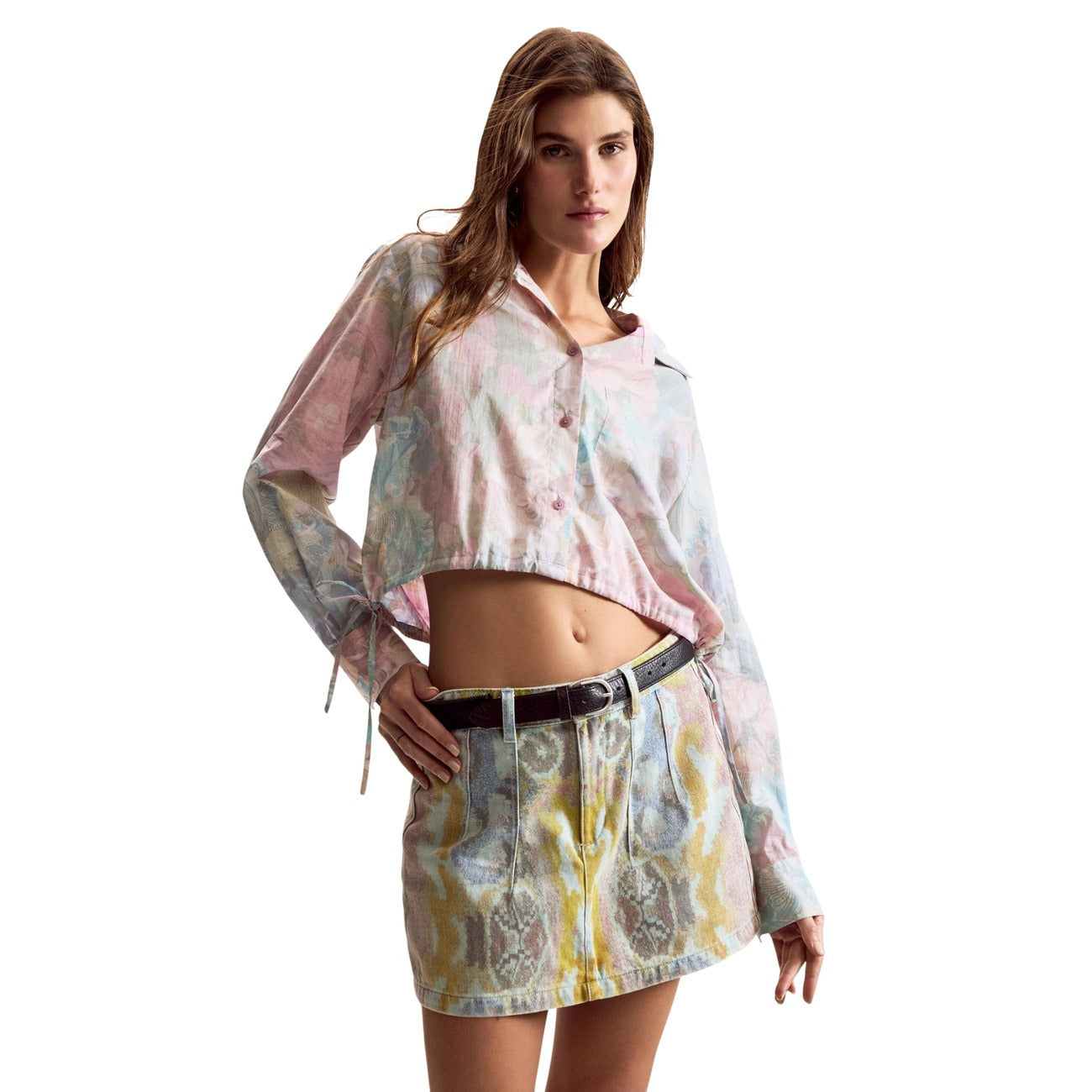 Desigual Bloemen Blouse Dames Roze