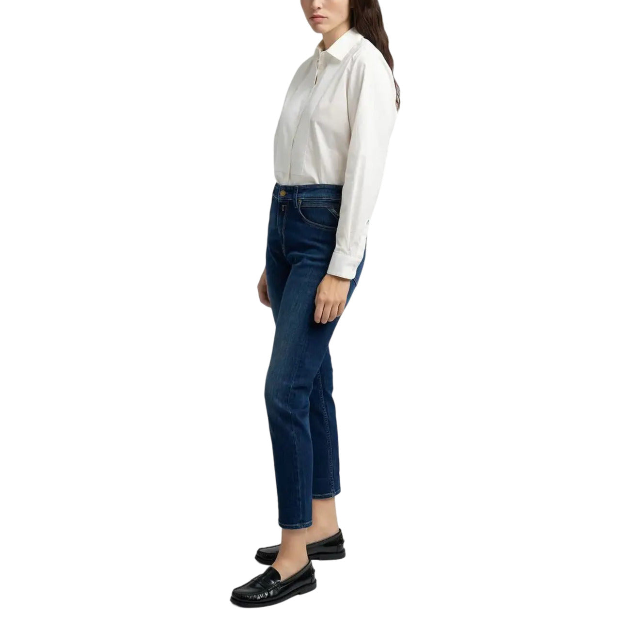Replay Jeans Dames Blauw