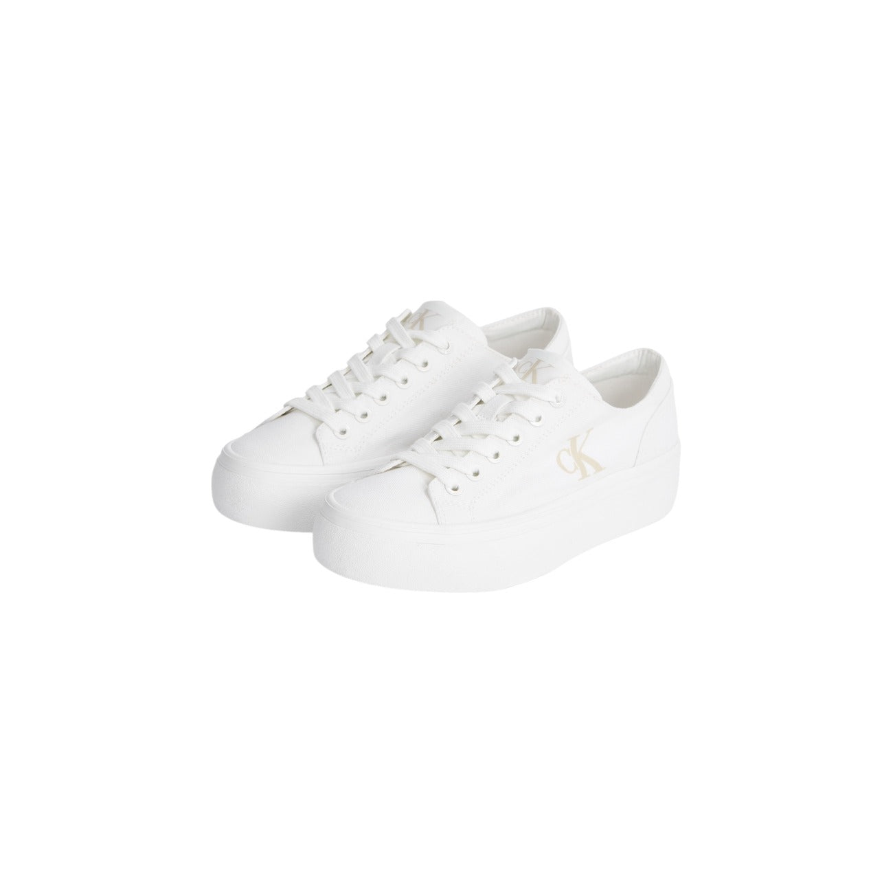Calvin Klein Jeans Sneakers Dames Wit Platform