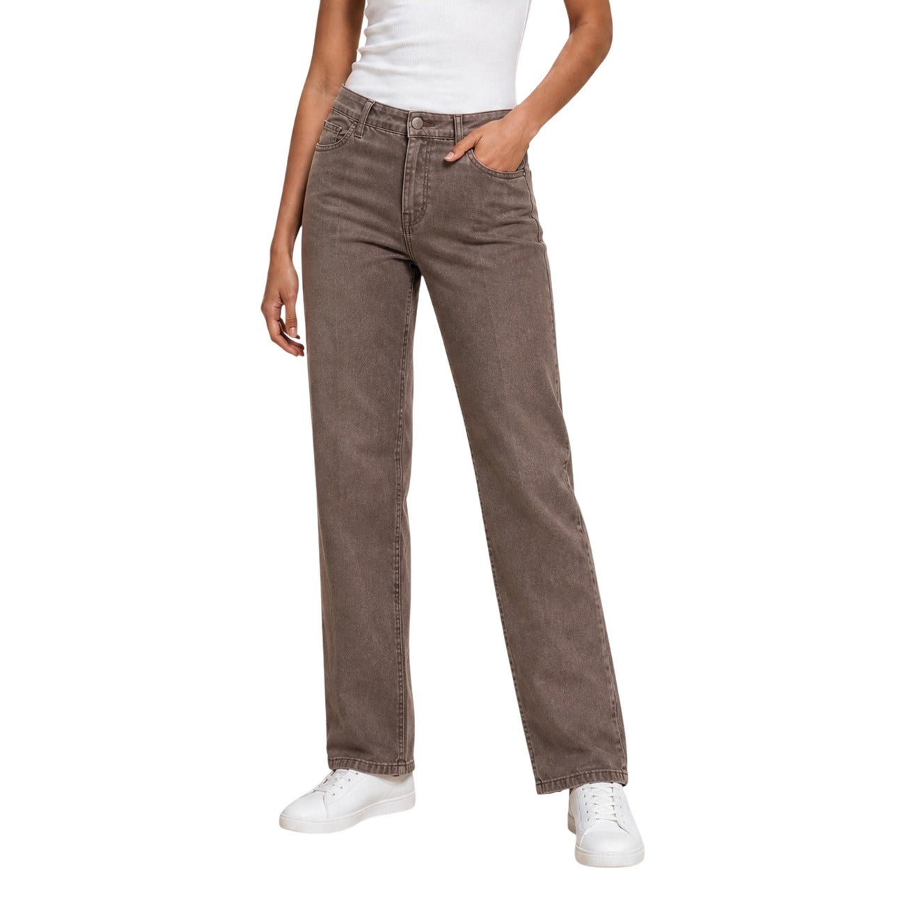 Guess Broek Dames Beige