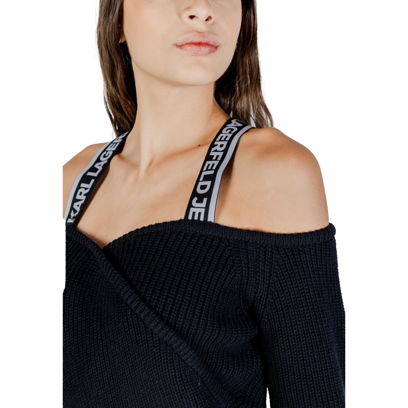Karl Lagerfeld Jeans Wollen Trui Dames Zwart