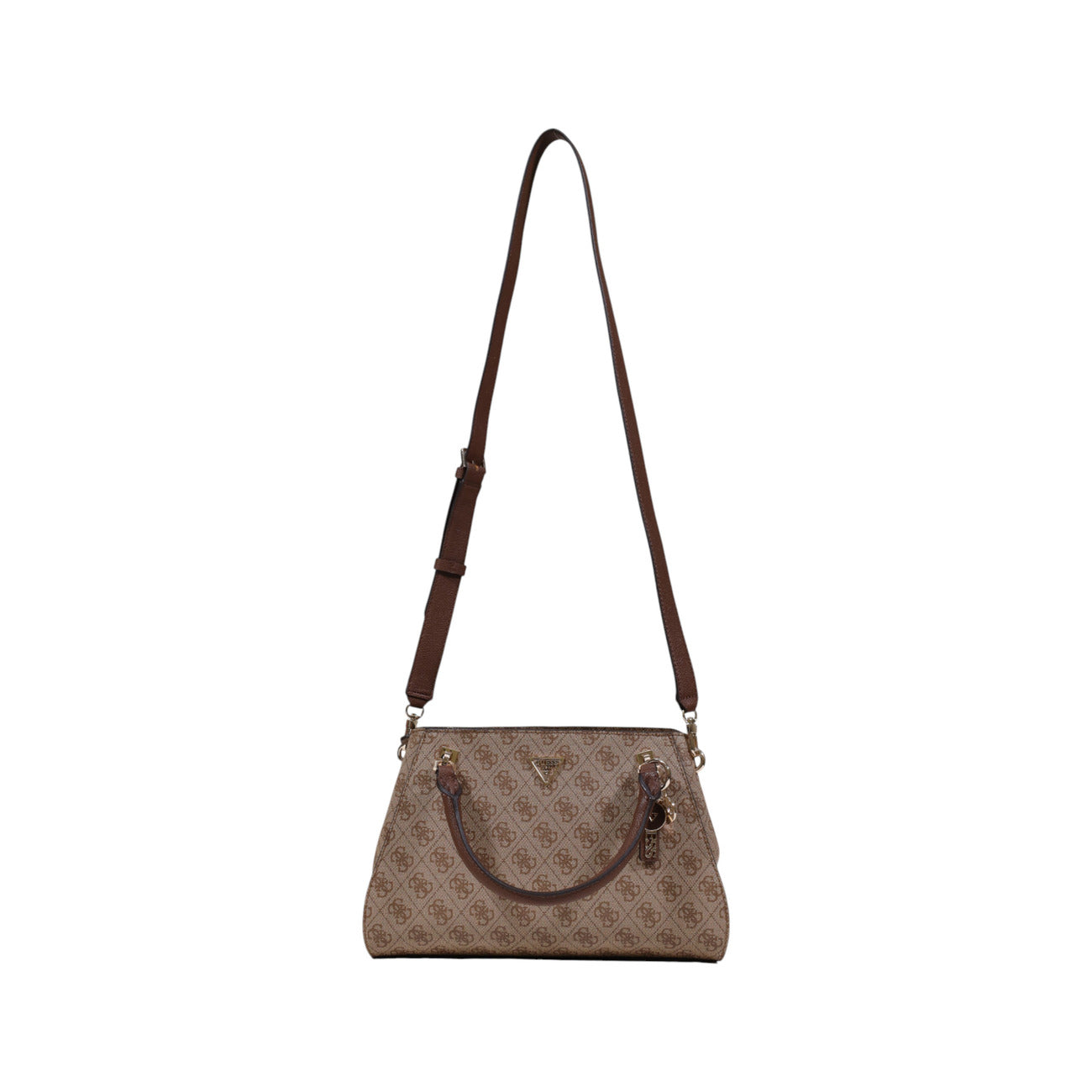 Guess Print Handtas Dames Bruin