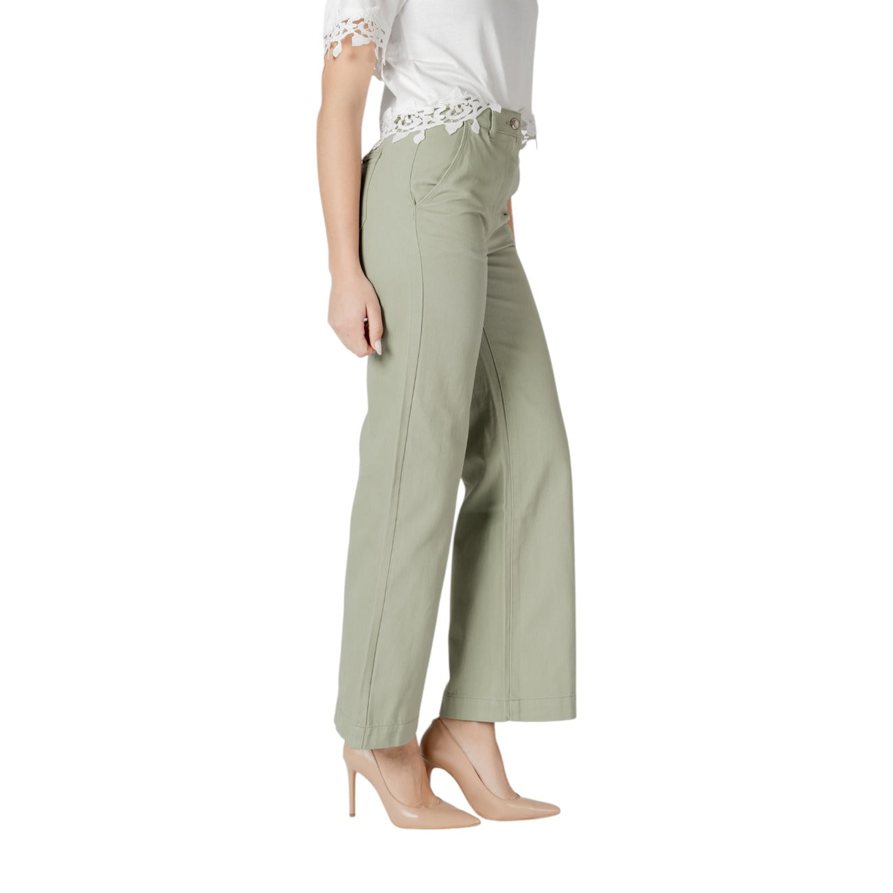 Morgan De Toi Broek Dames Groen
