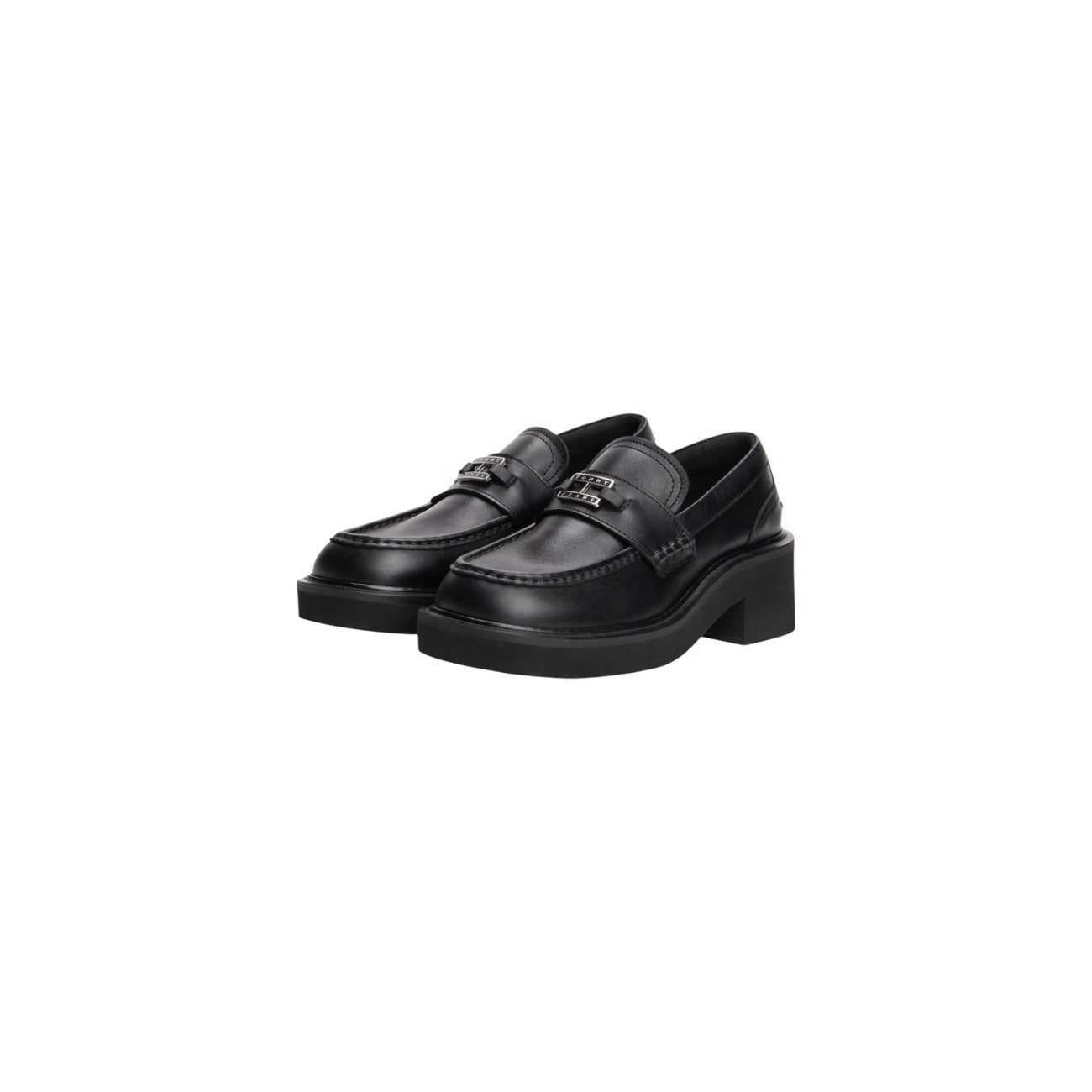 Tommy Hilfiger Jeans Mocassins Dames Zwart Leer