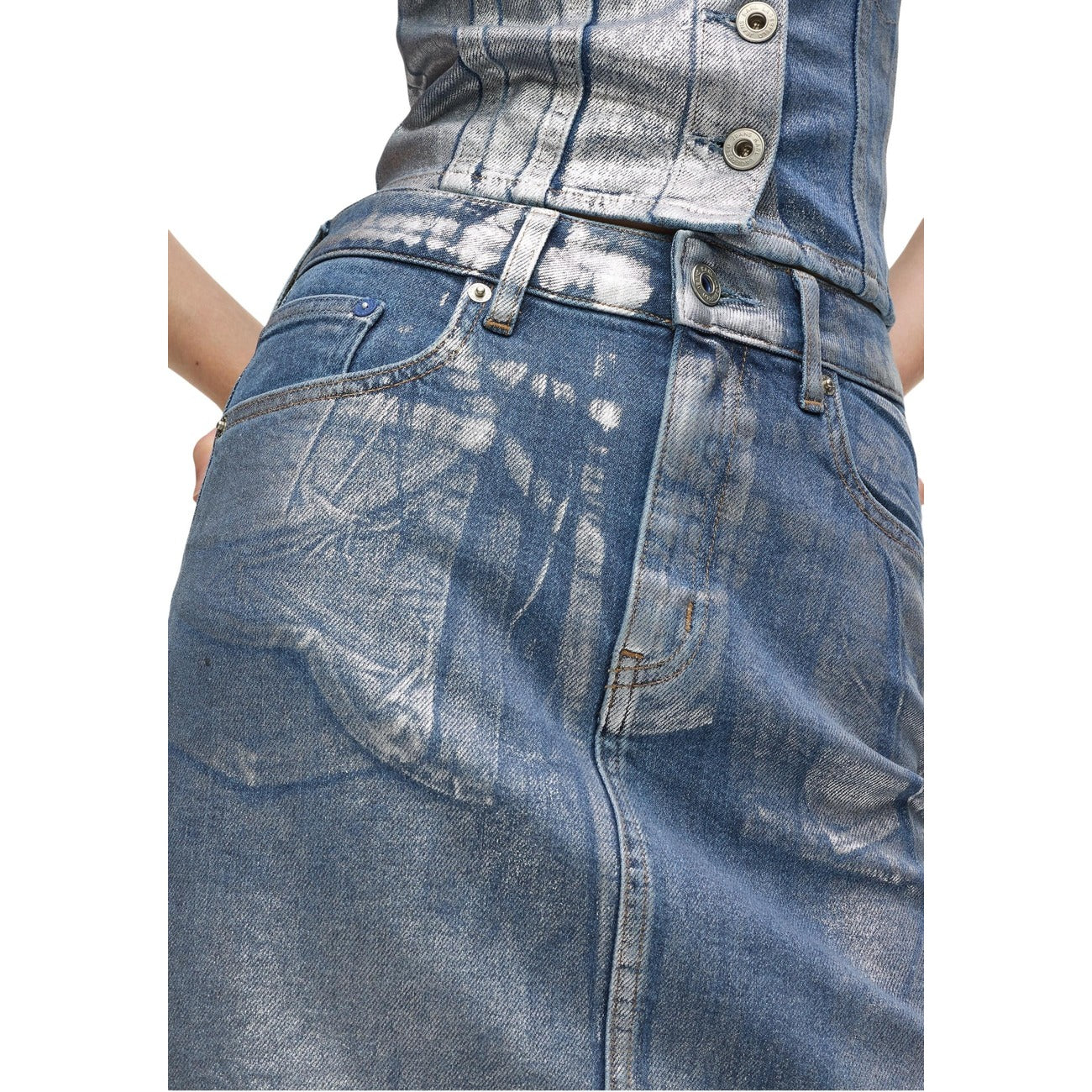 Karl Lagerfeld Jeans Spijkerrok Dames Lichtblauw
