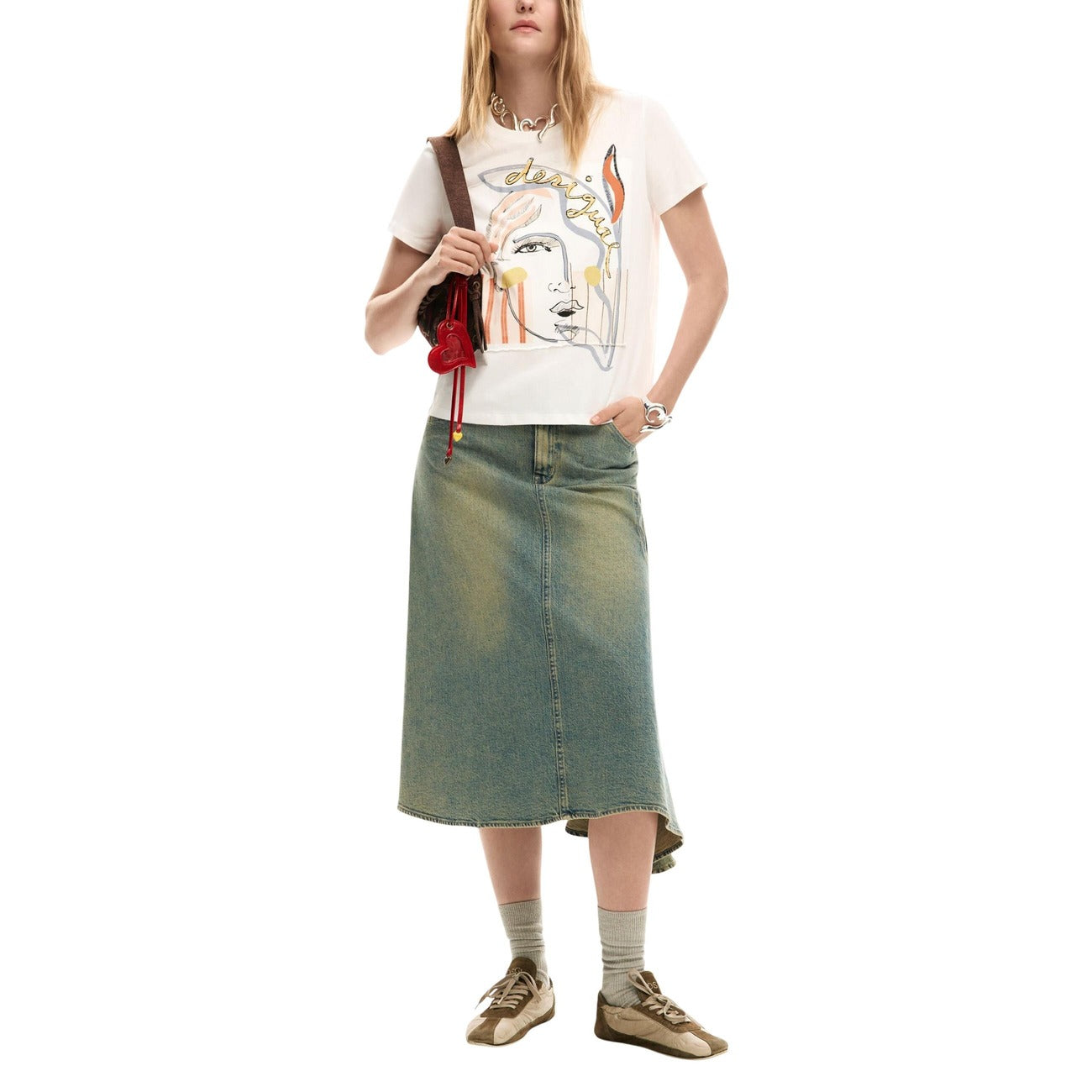 Desigual T-shirt Dames Wit