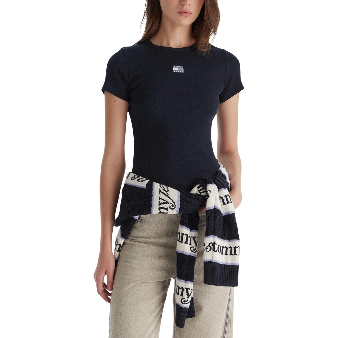 Tommy Hilfiger Jeans T-shirt Dames Blauw