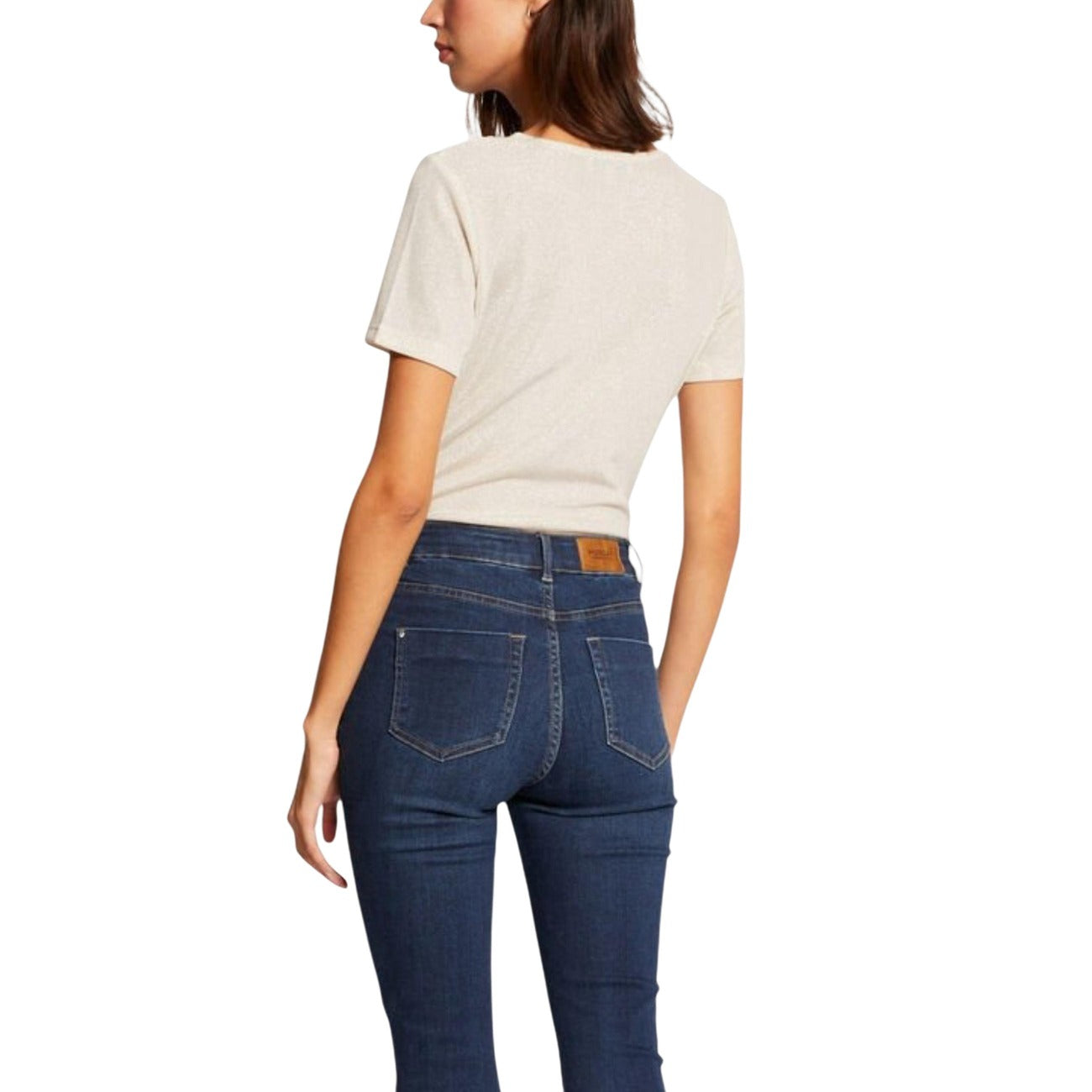 Morgan De Toi T-shirt Dames Beige