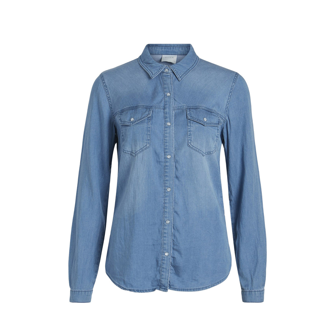 Vila Clothes Shirt Dames Blauw