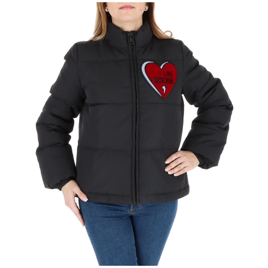 Love Moschino Windjack Dames Zwart – Print & Ritszakken